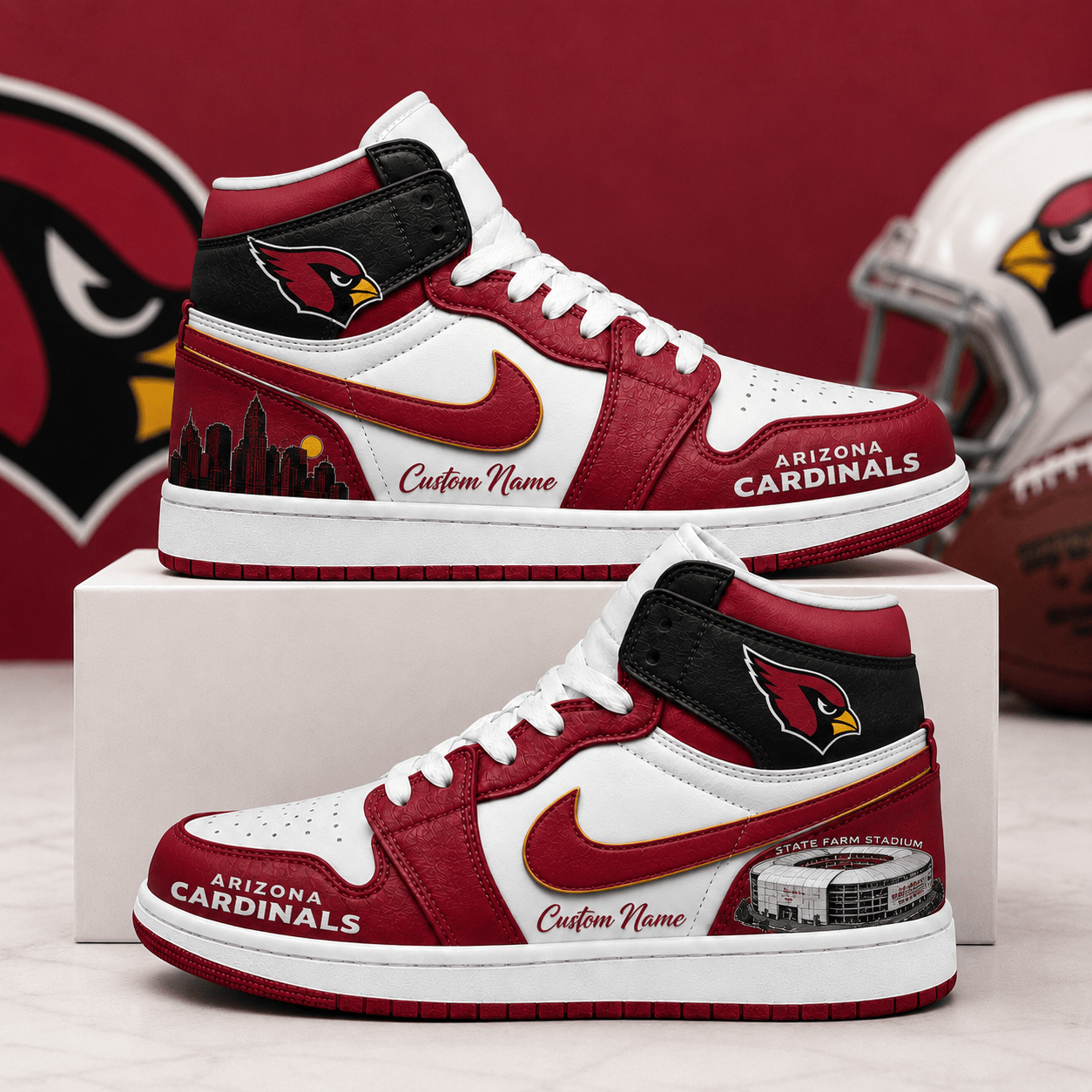 AC x NFL Luxury Air Jordan 1 Sneakers 230626
