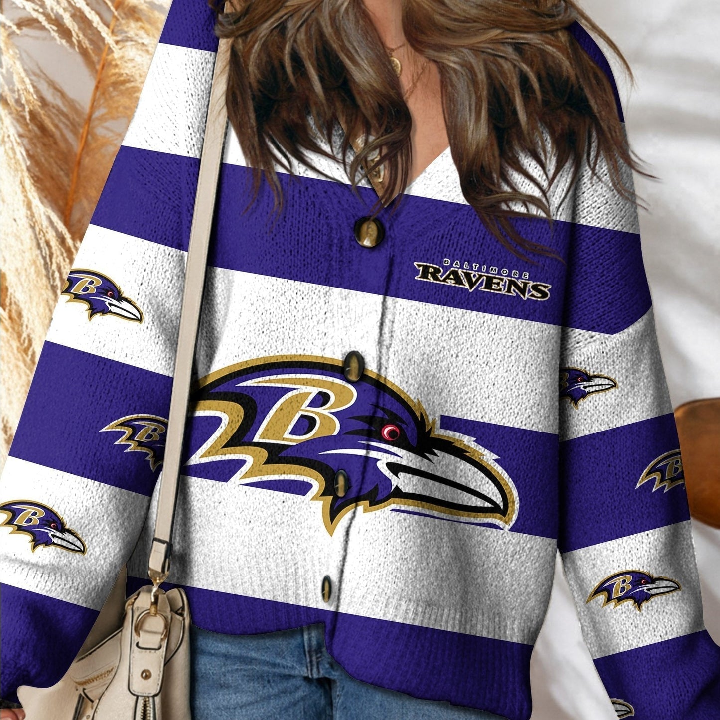 BAL x NFL Cardigan Sweatshirt With Button DatND DVT