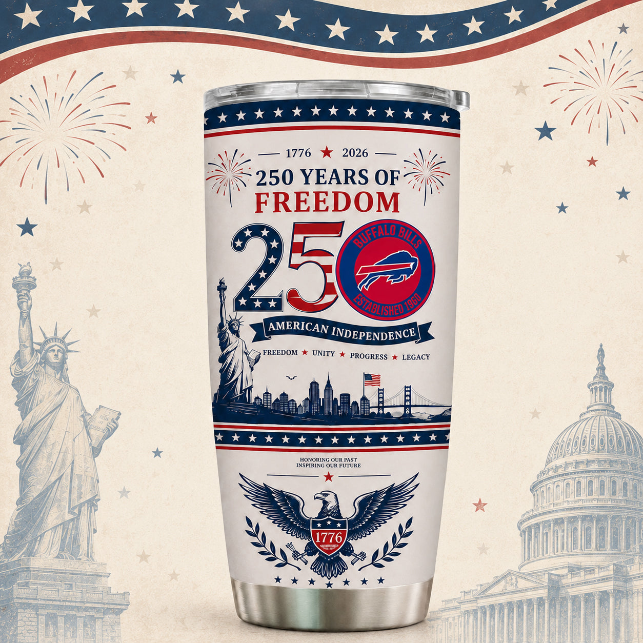 BB x NFL 250th Anniversary Special Tumbler for Football Fans 170626