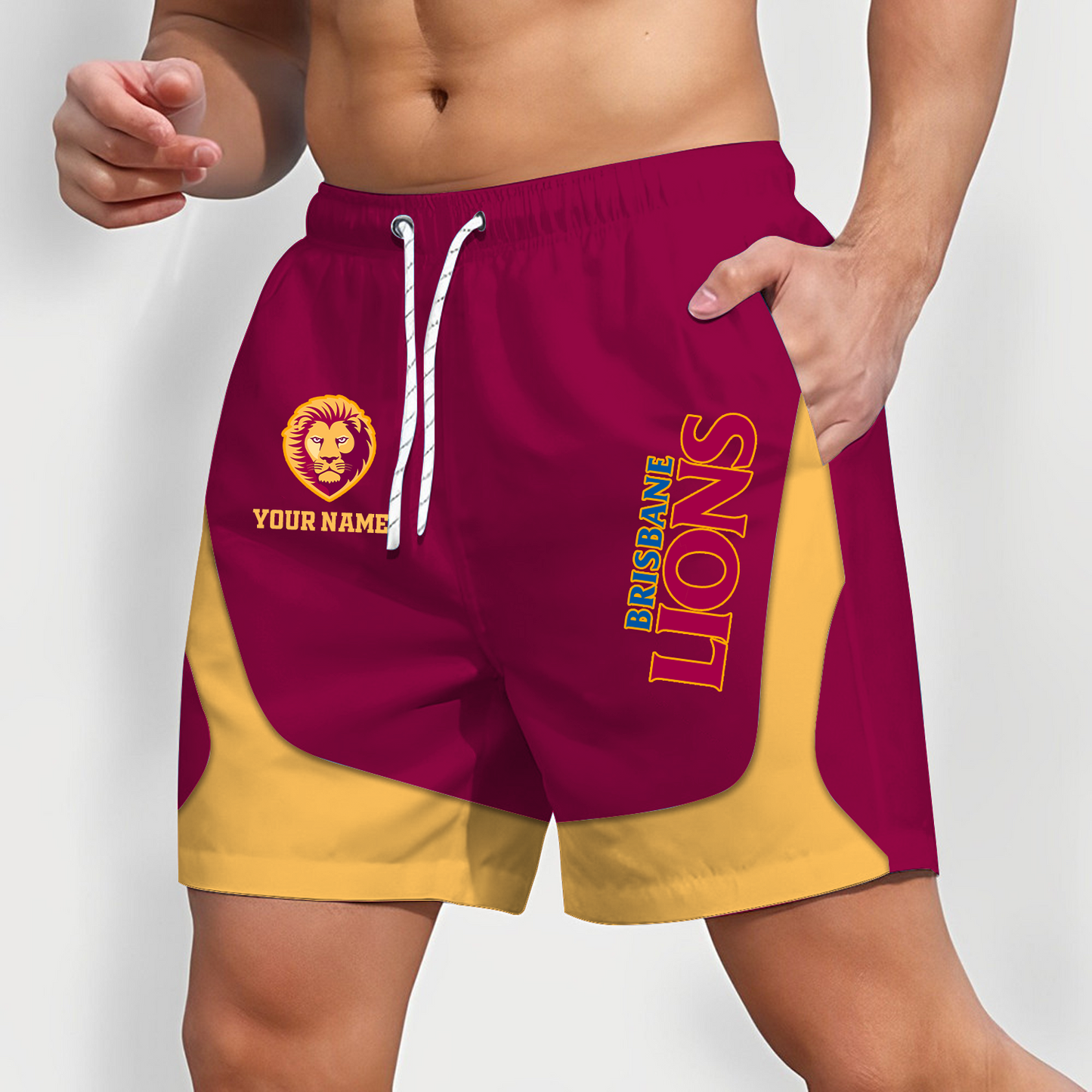 BRI x AFL Team Special Short Pants For Men Custom Name Gifts DATND TANTD 070426