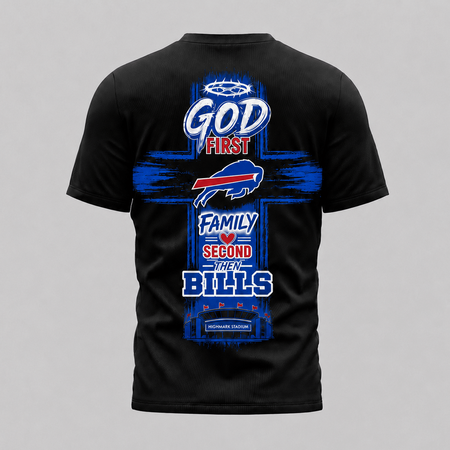 BUF x NFL Faith Family Team Pride 3D T-Shirt 0207