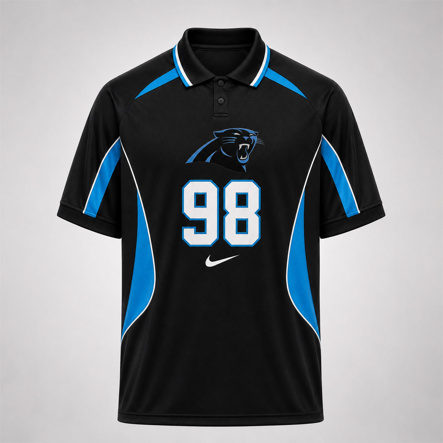 CAR Premium NFL Custom Number Sports Style Polo Shirt 2406