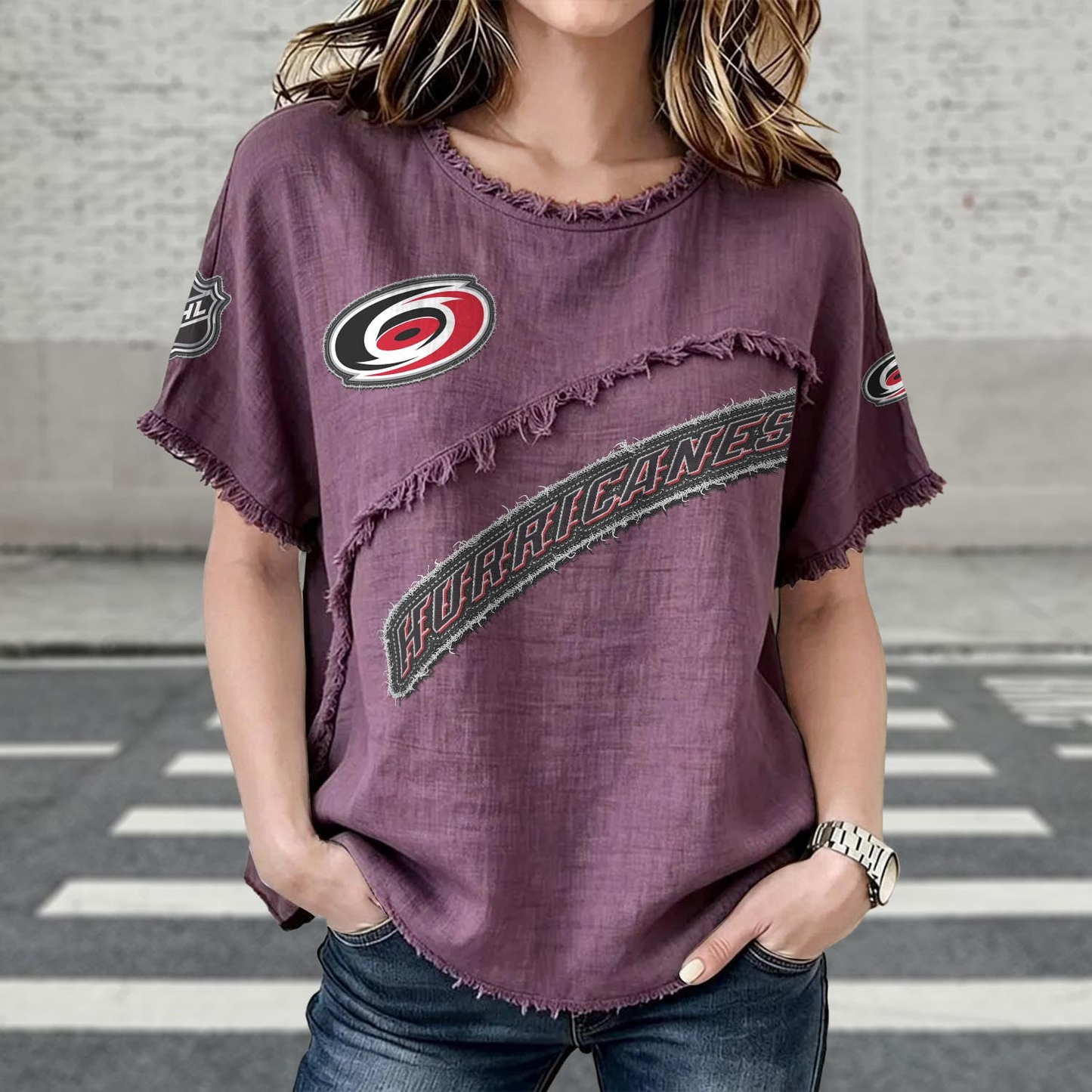 CAR x NHL Womenƒ??s Vintage O-Neck 2905 DatND DVT