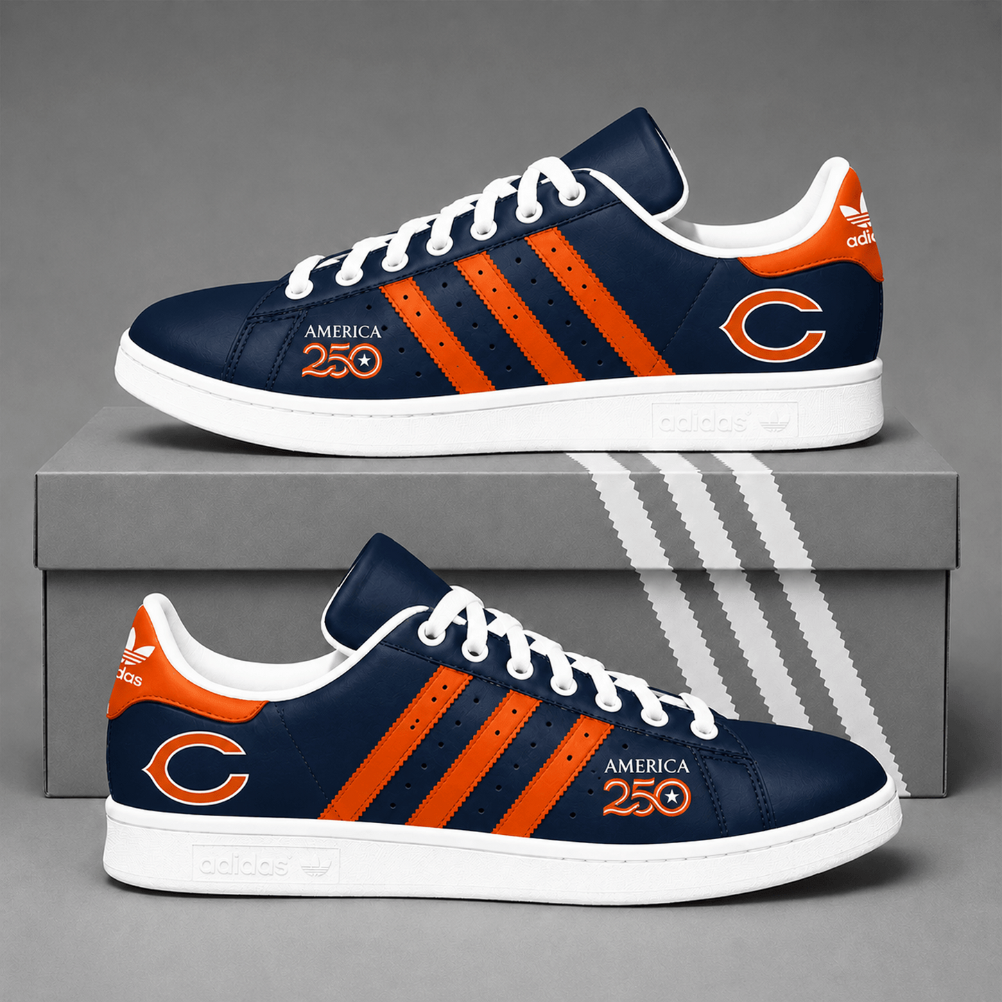 CHI x NFL Premium America 250 Team Pride Superstar Sneakers 150626