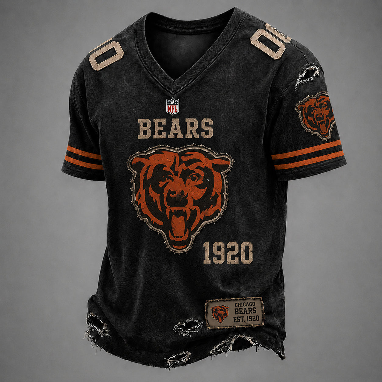 CHI x NFL Premium V-neck Shirt 230626