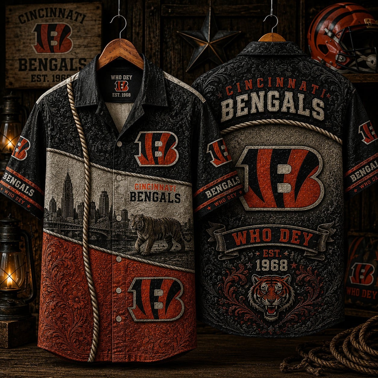CIN x NFL Hawaiian Shirt 1906