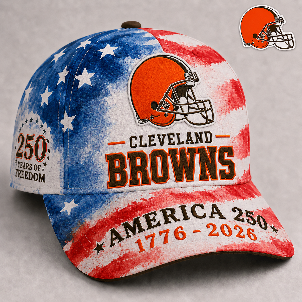 CLE Premium NFL 250 Years Of Freedom Cap DDT 090626 NTL