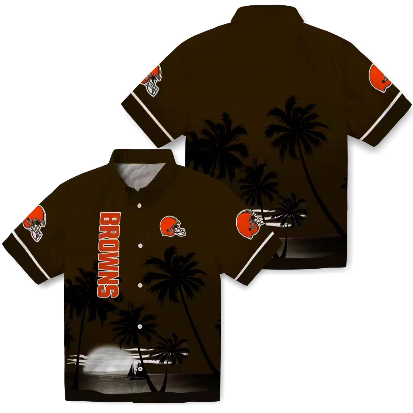 CLE x NFL Hawaiian Shirt ƒ?? Beach Sunset DATND TANTD 270526