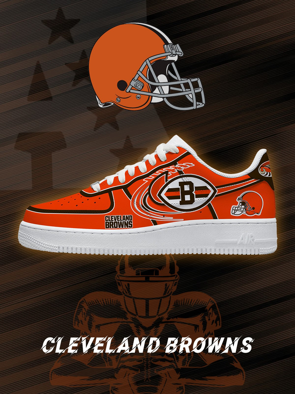 CLE x NFL Luxury AF1 Sneakers 200626