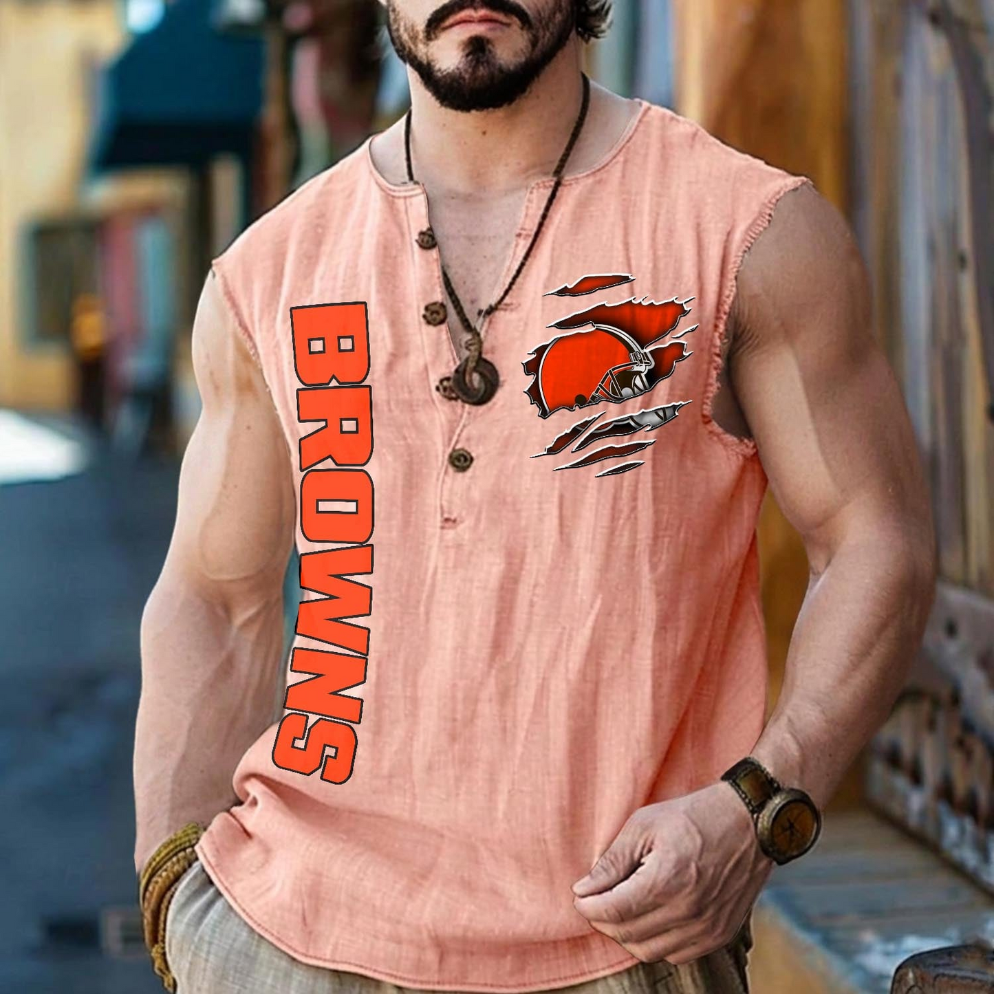CLE x NFL Tank Tops 2805 DatND DVT