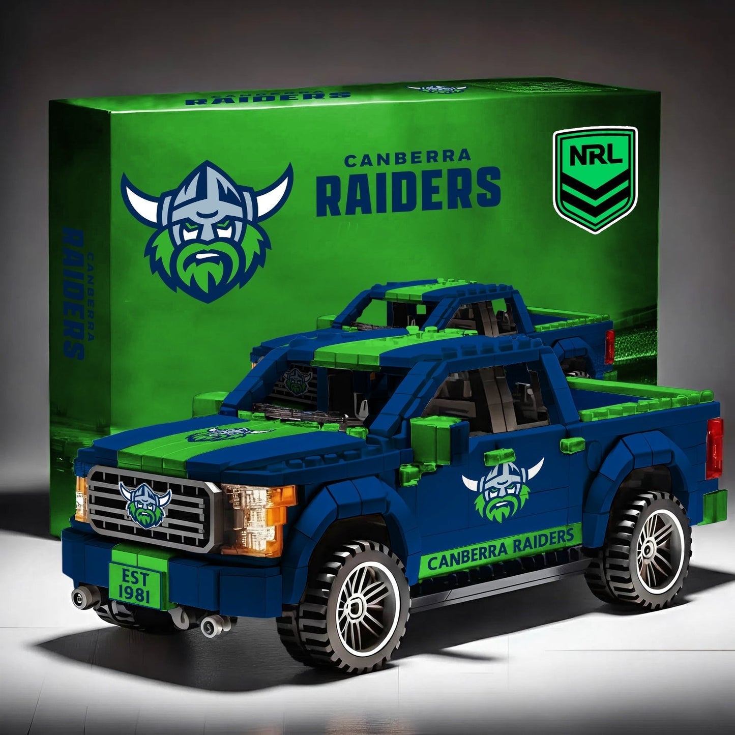 CR x NRL 3D Racing Truck Model Building Block Set 2411 V1 NDT NHM