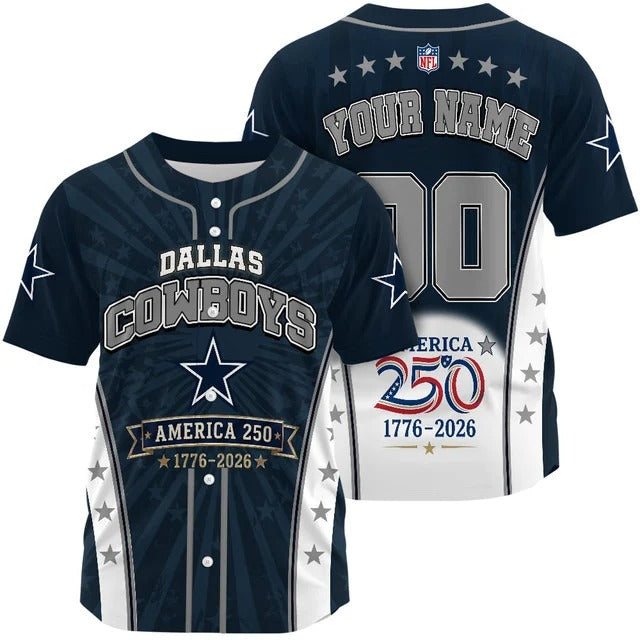 DC x NFL 250 Years of Freedom 1776-2026 Baseball Jersey 170626