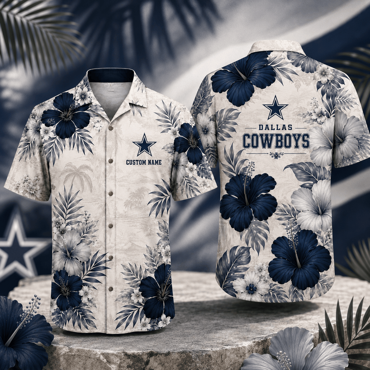 DC x NFL Tropical Floral Hawaiian Shirt 160626