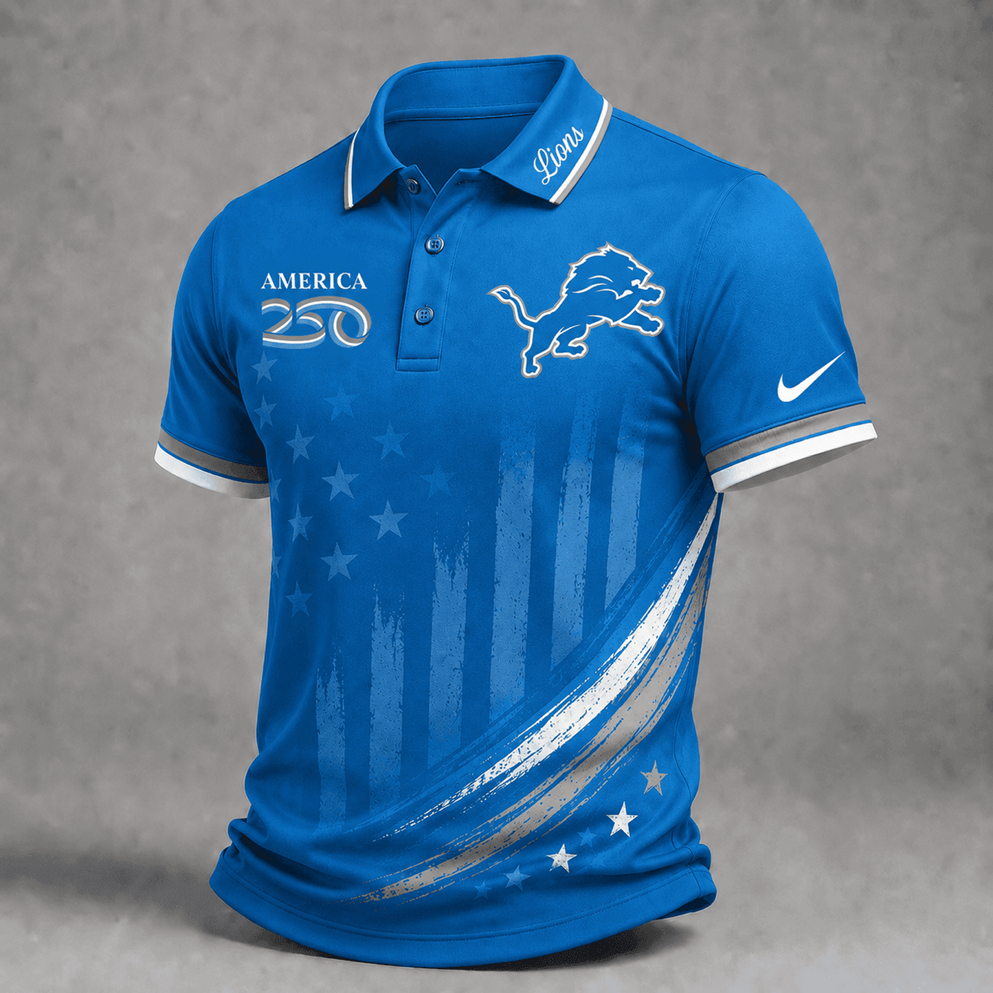DET Premium NFL America 250 Limited Edition Polo Shirt 2406