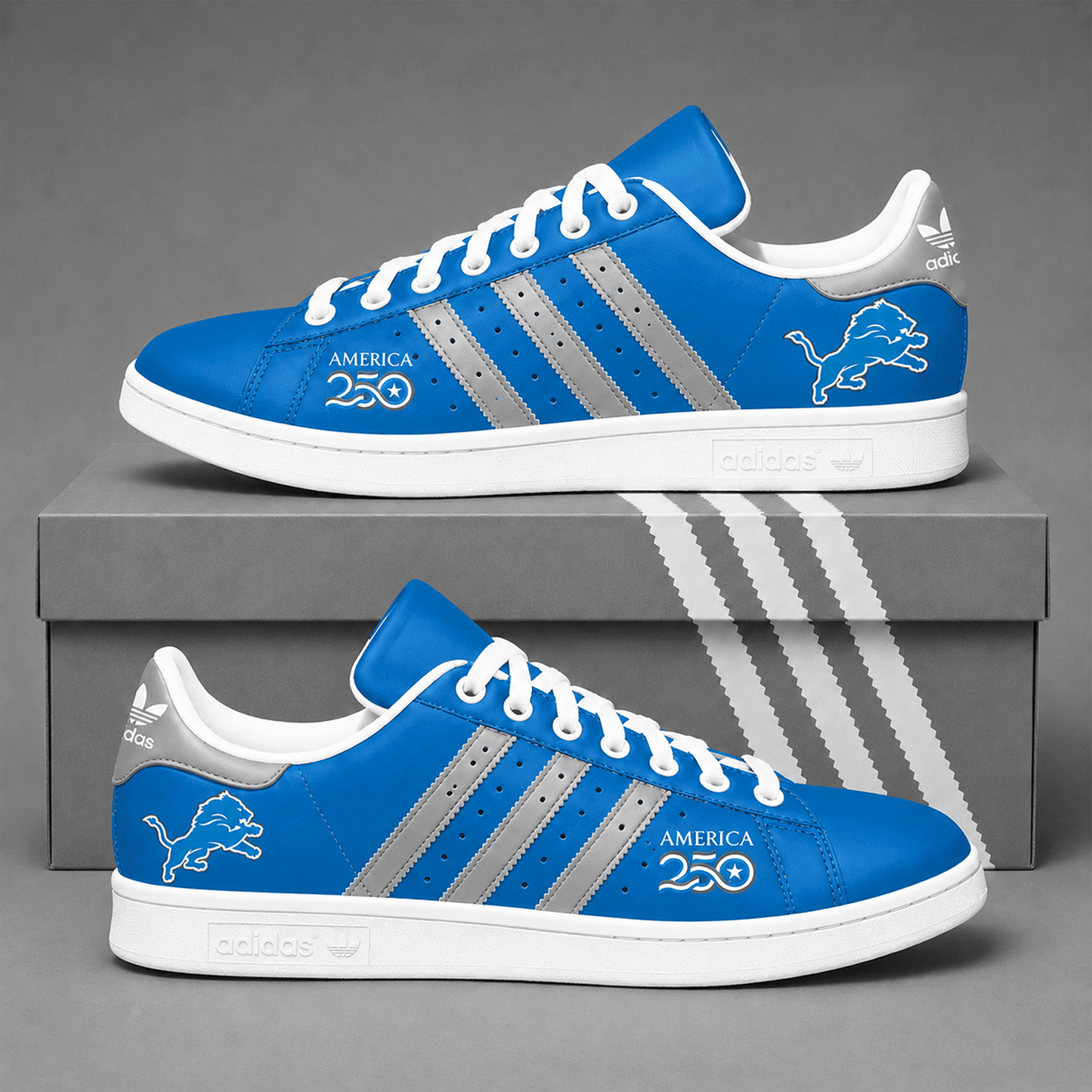 DET x NFL Premium America 250 Team Pride Superstar Sneakers 150626