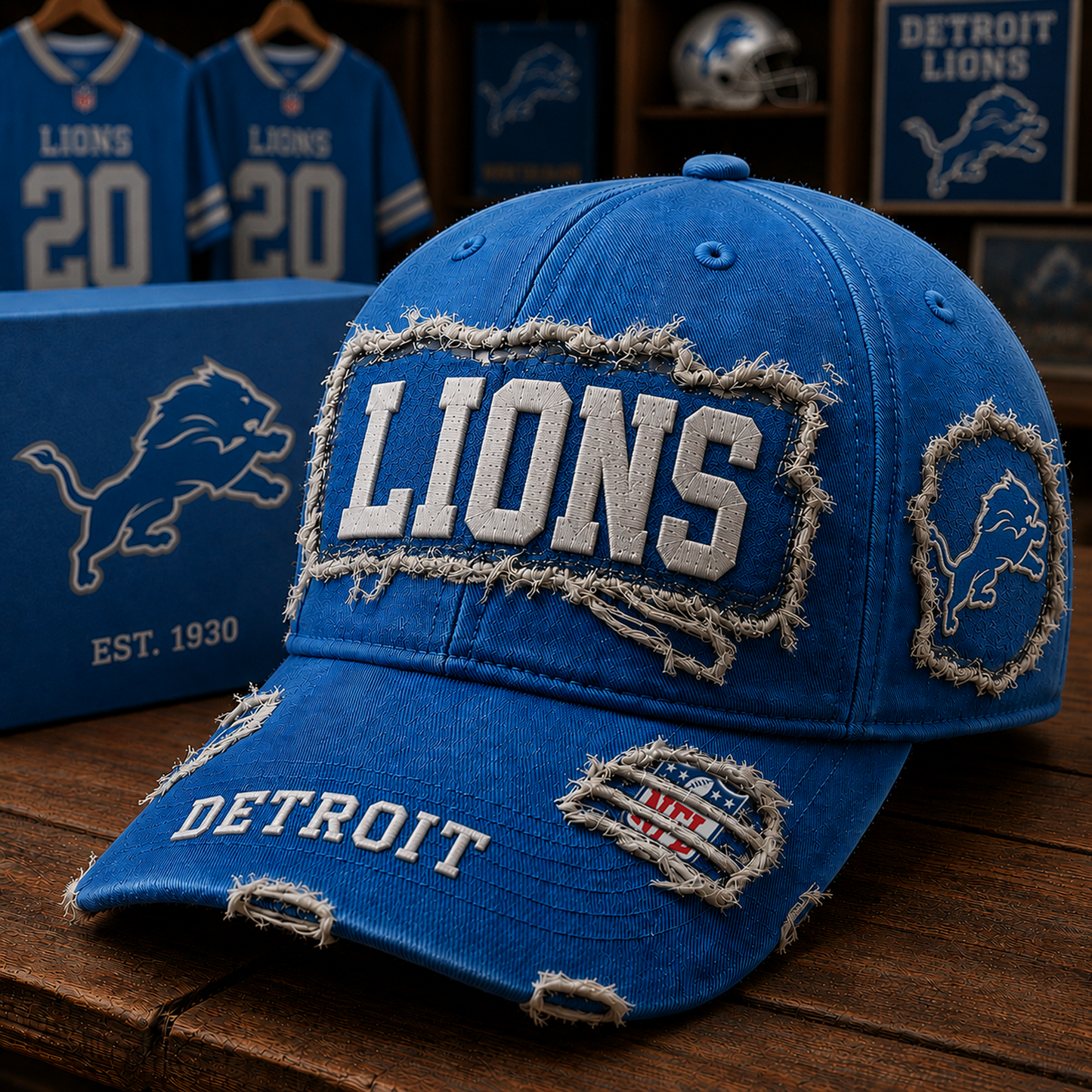 DET x NFL Premium Patch Cap 1806