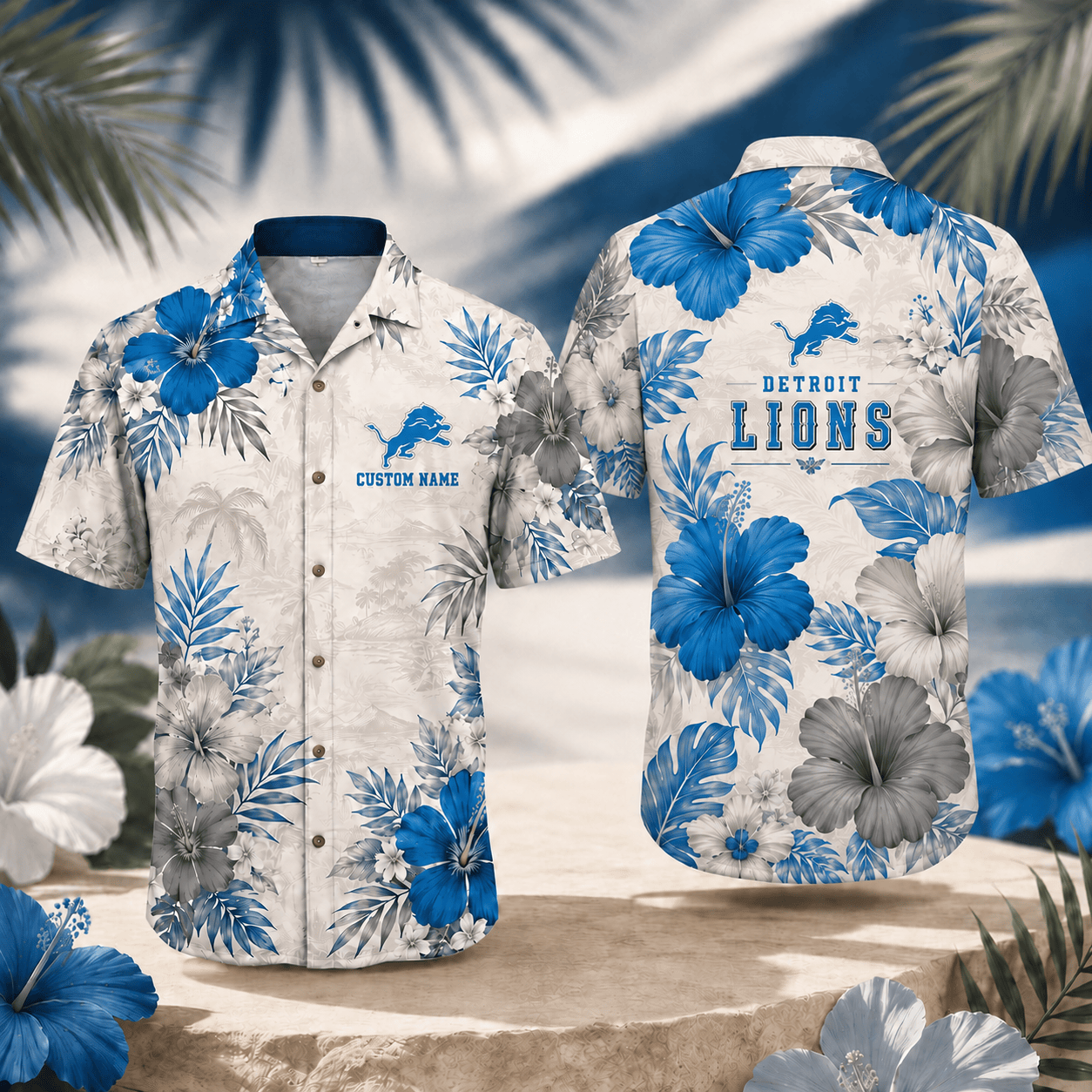 DL x NFL Tropical Floral Hawaiian Shirt 160626