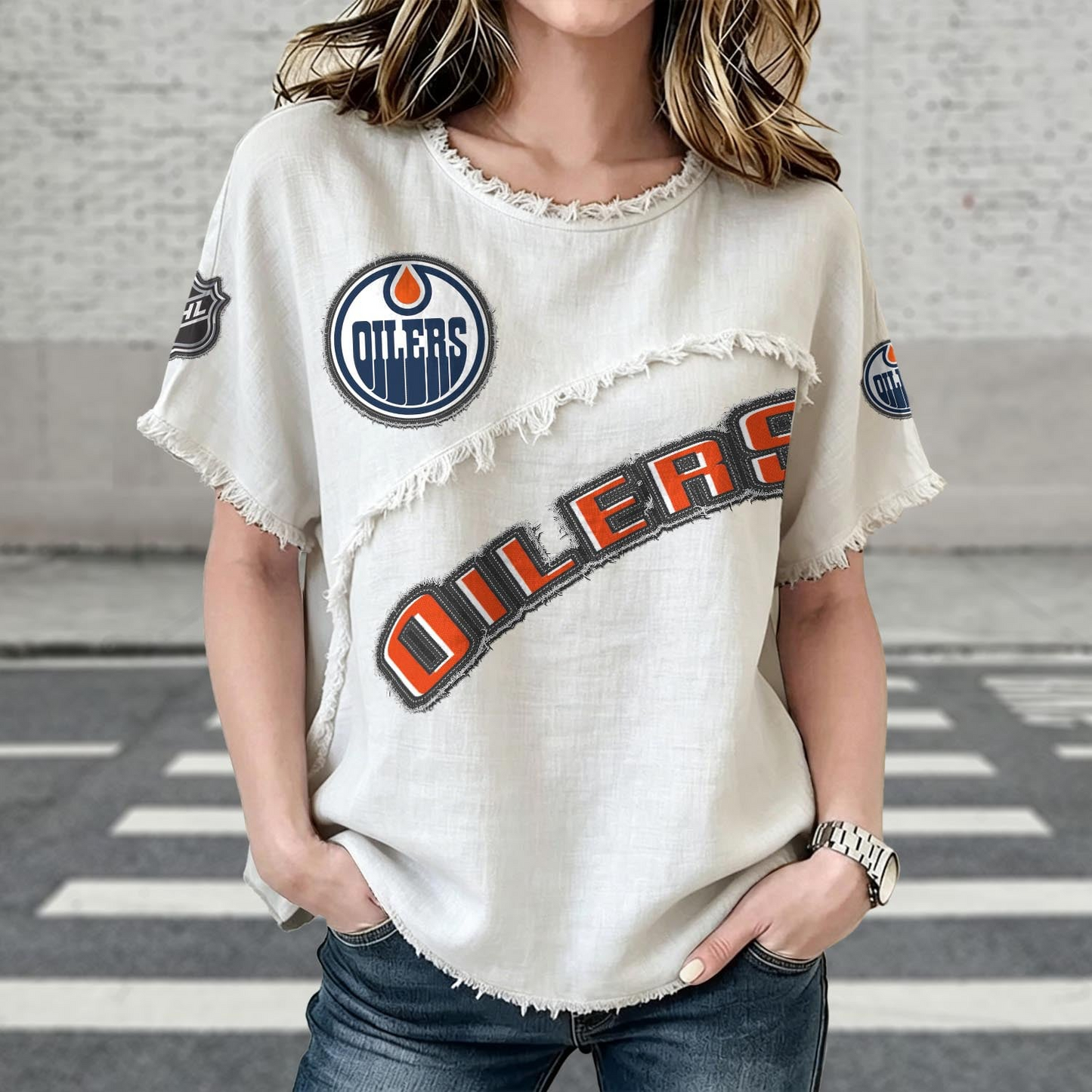 EDM x NHL Womenƒ??s Vintage O-Neck 2905 DatND DVT