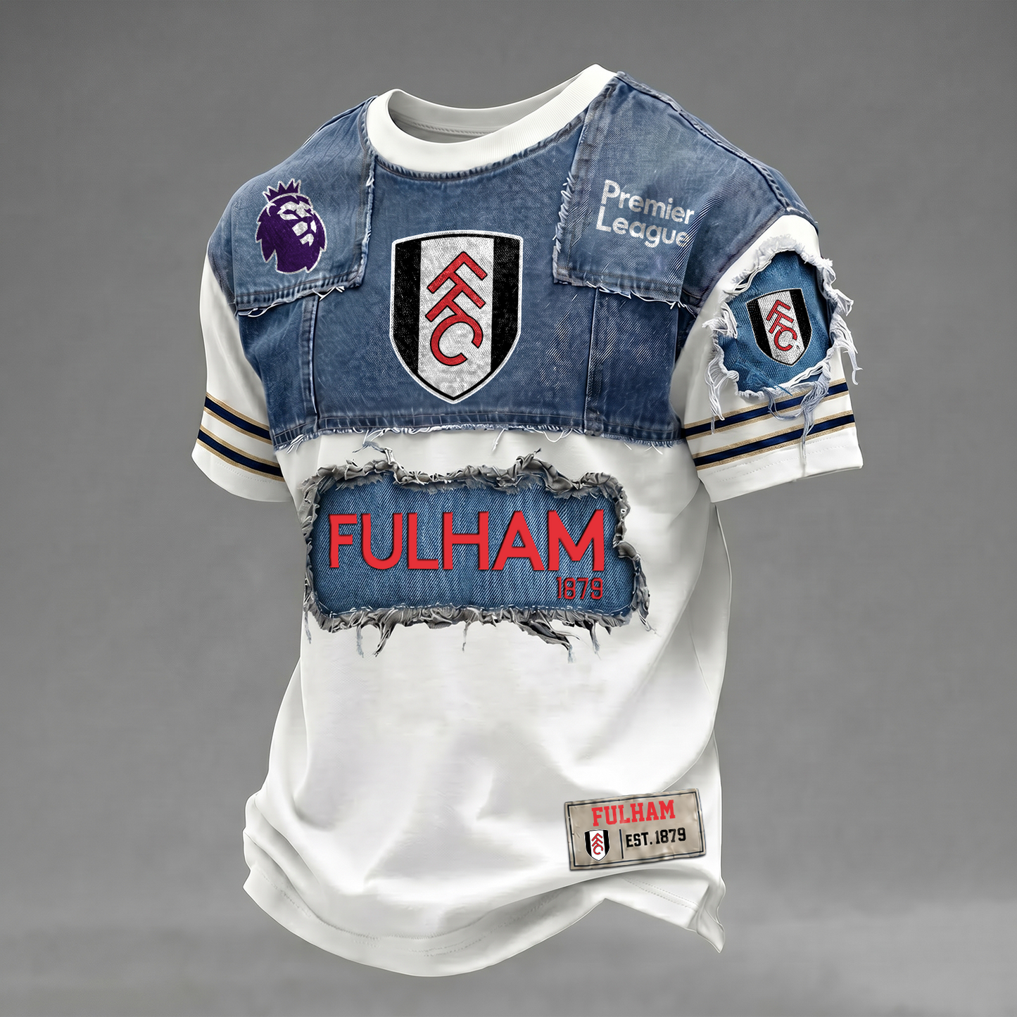 FUL x EPL Patchwork Denim T-Shirt DATND TANTD 090626