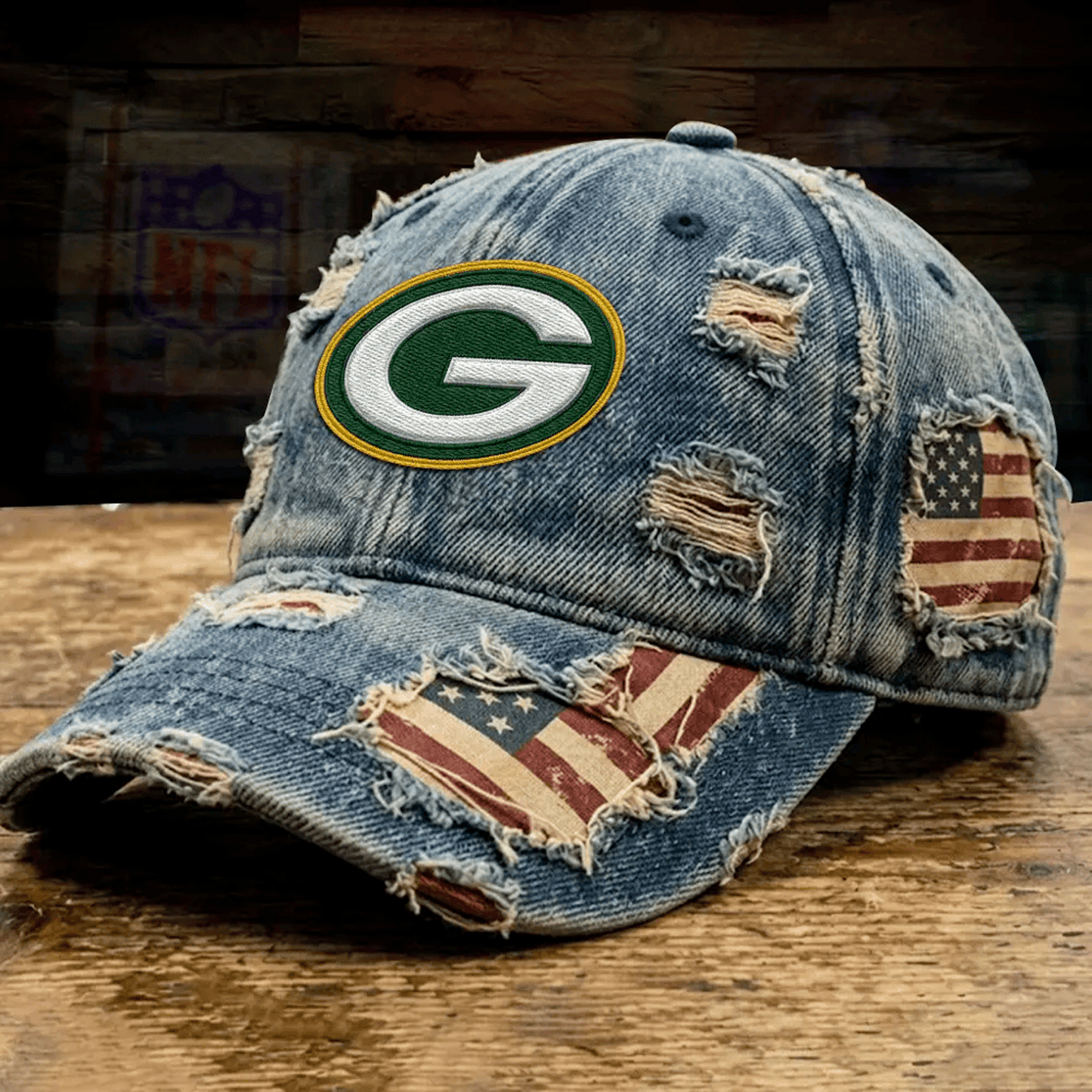 GB x NFL Denim Washed Cap V2 2805 DatND DVT