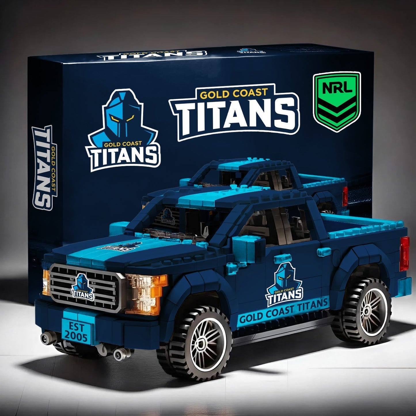 GCT x NRL 3D Racing Truck Model Building Block Set 2411 V1 NDT NHM