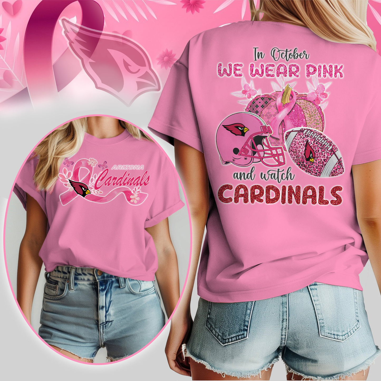 In October We Wear Pink And Watch AC Shirt 300626