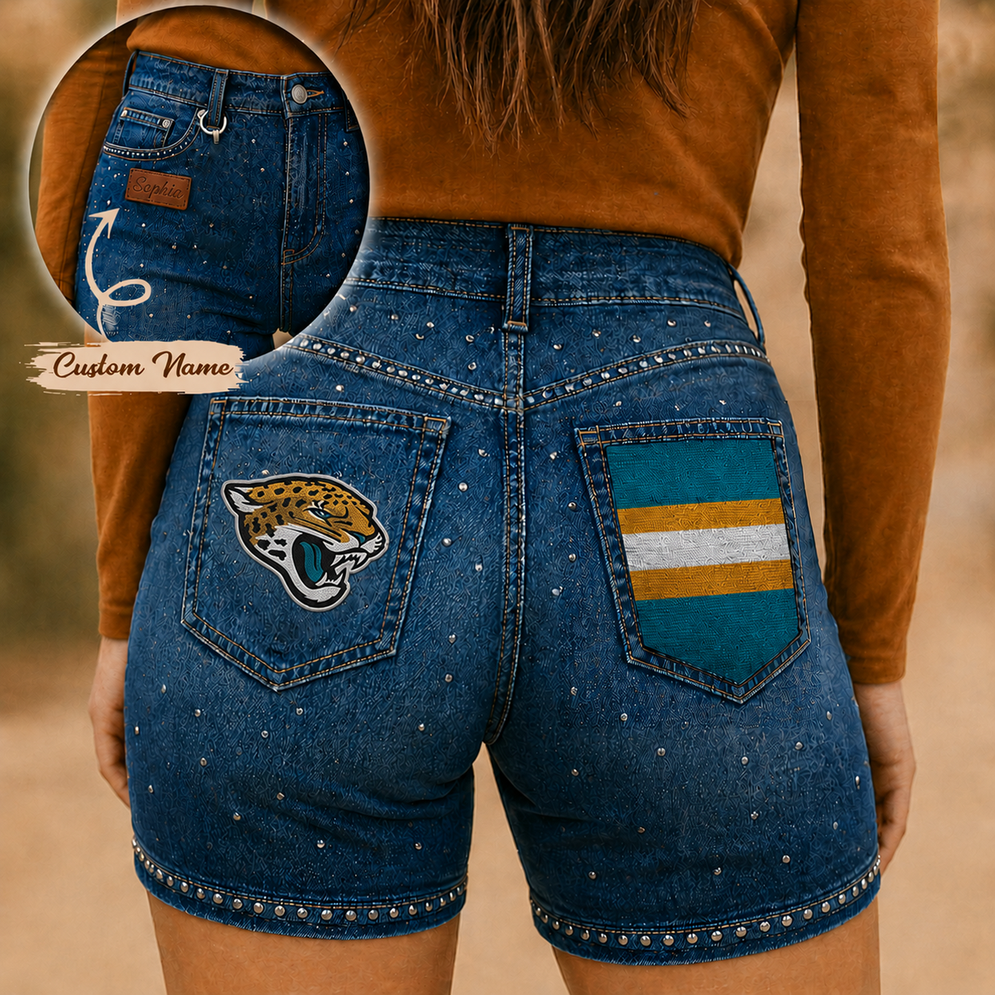JAC x NFL Premium High Waisted Biker Shorts 0905 DatND DVT