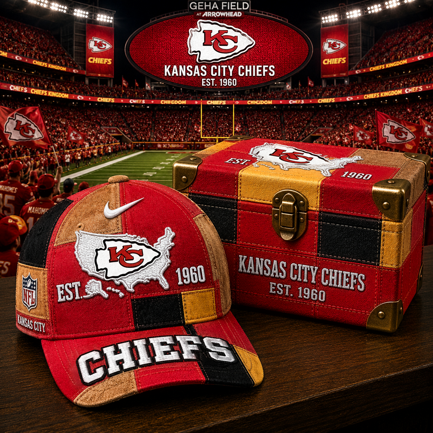 KC x NFL Premium Heritage Game Day Classic Cap 1505 DatND DVT