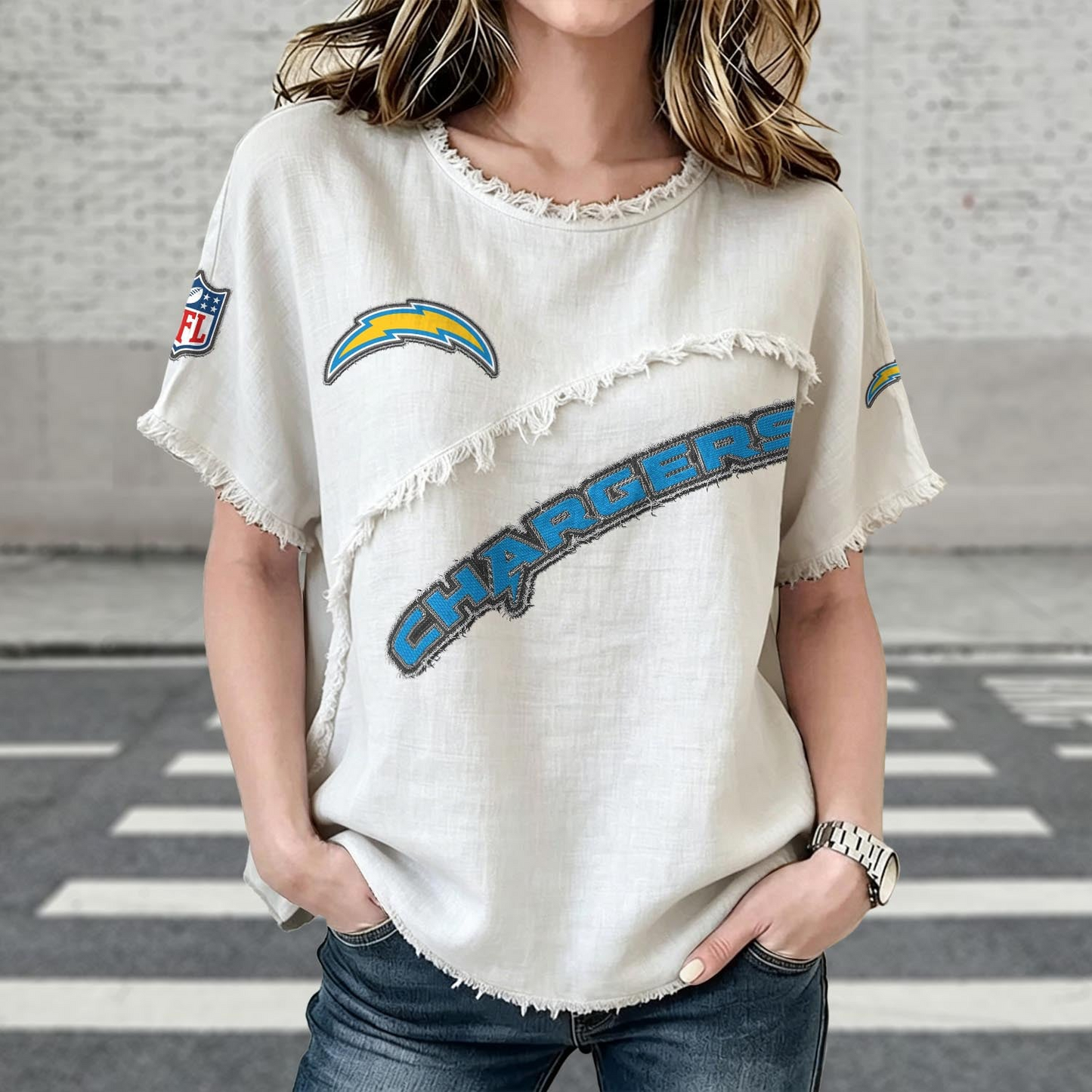 LAC x NFL Womenƒ??s Vintage O-Neck 2905 DatND DVT