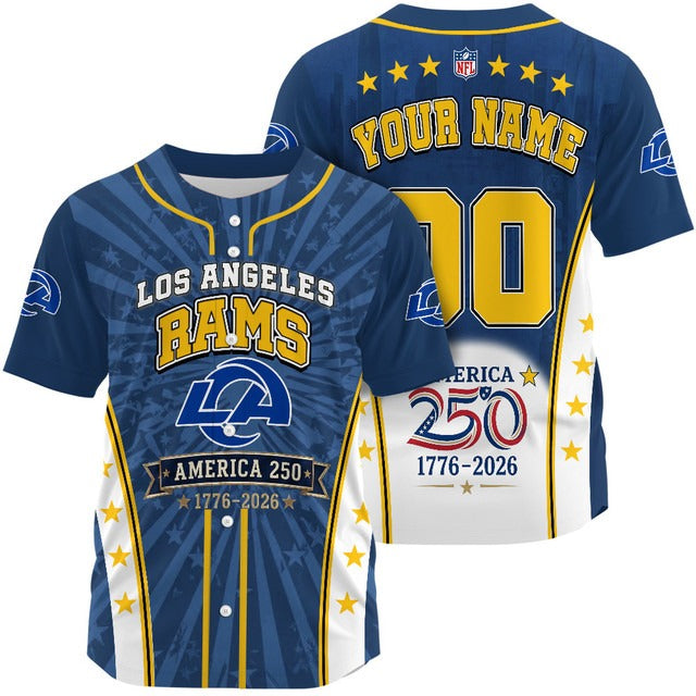LAR x NFL 250 Years of Freedom 1776-2026 Baseball Jersey 170626