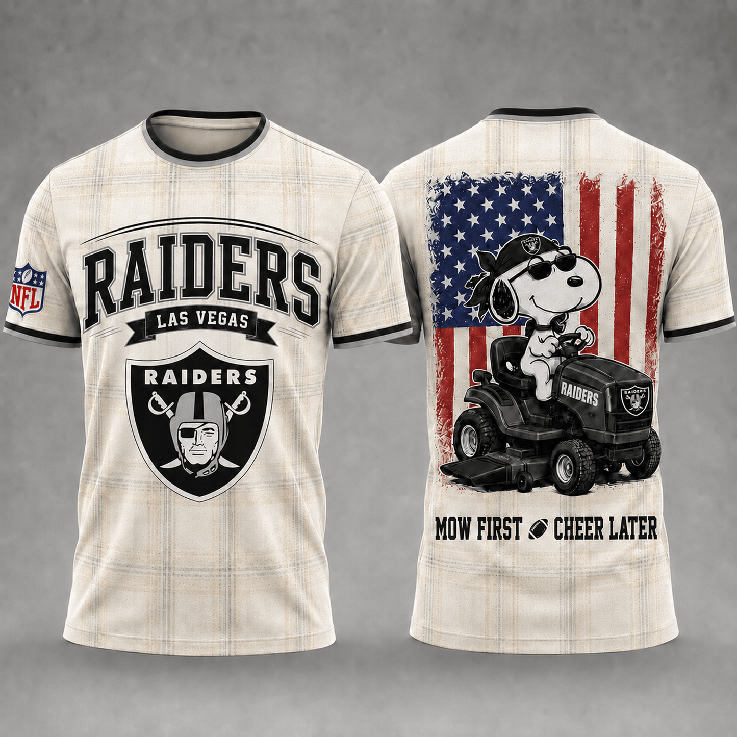 LV x NFL Premium Funny Football Snoopy 3D T-Shirt 0207