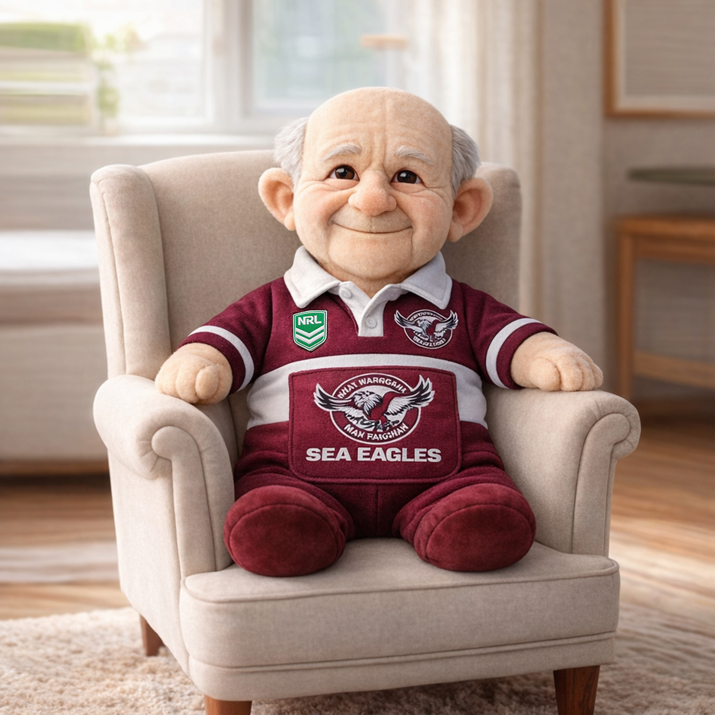 MAN x NRL Grandpa Plush Mascot DatND DVT