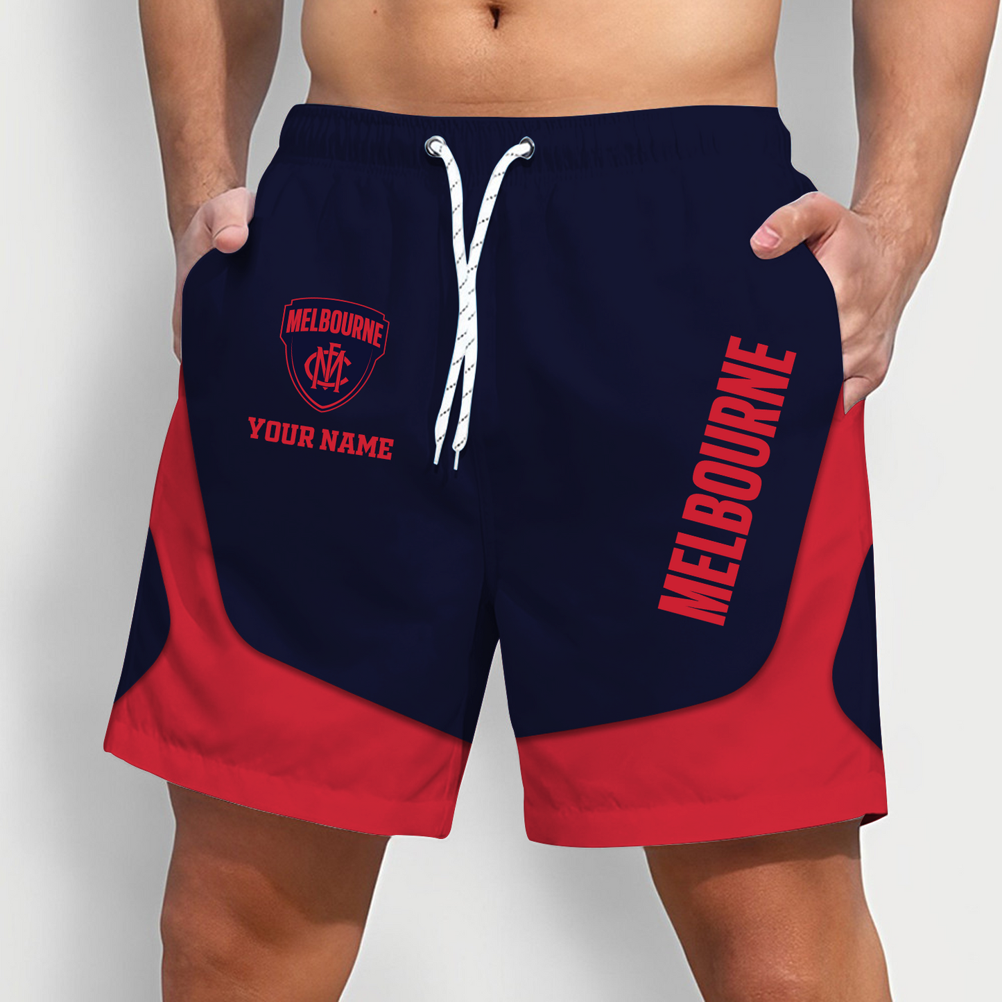 MEL x AFL Team Special Short Pants For Men Custom Name Gifts DATND TANTD 070426