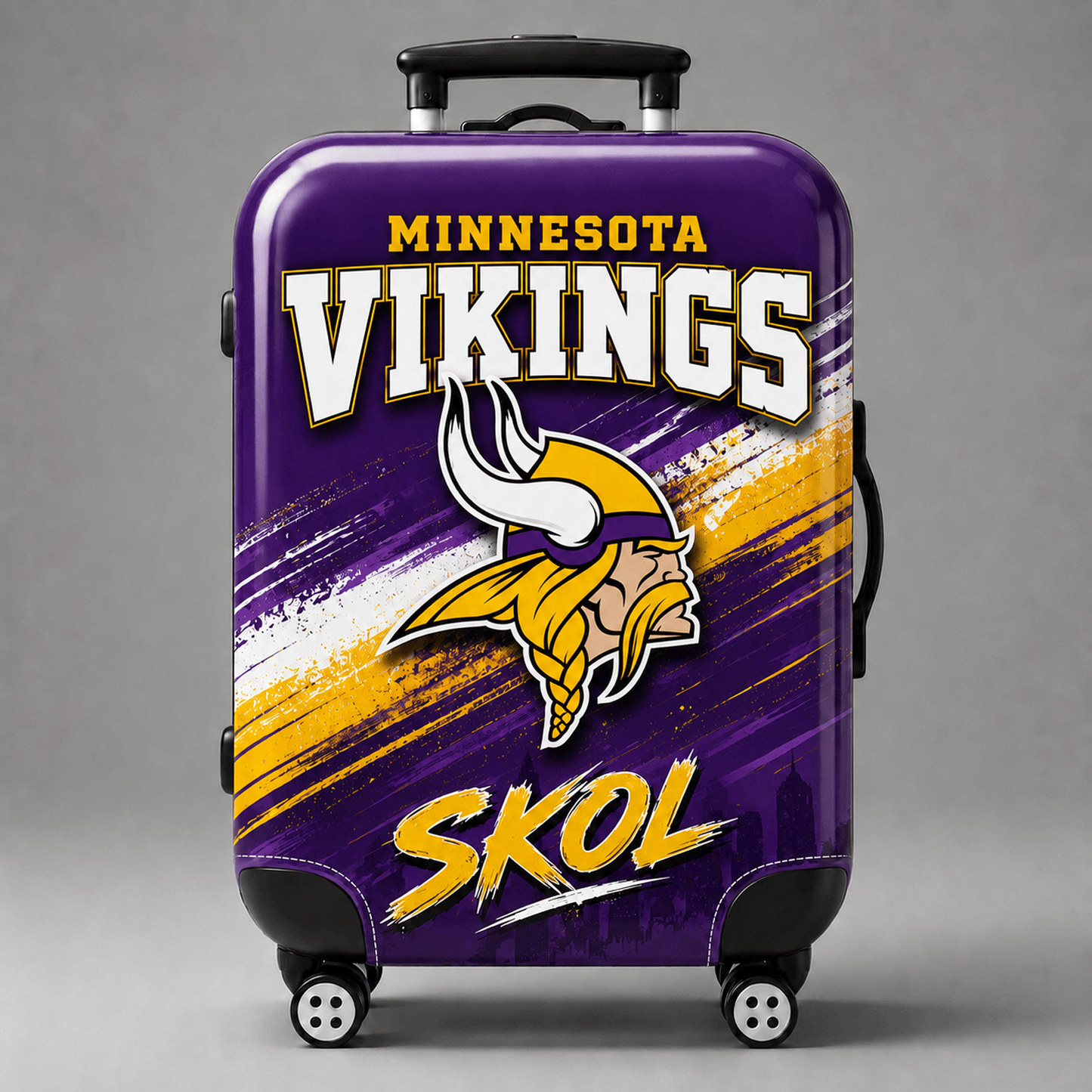 MIN Premium NFL Game Day Football Fan Luggage Cover 1706