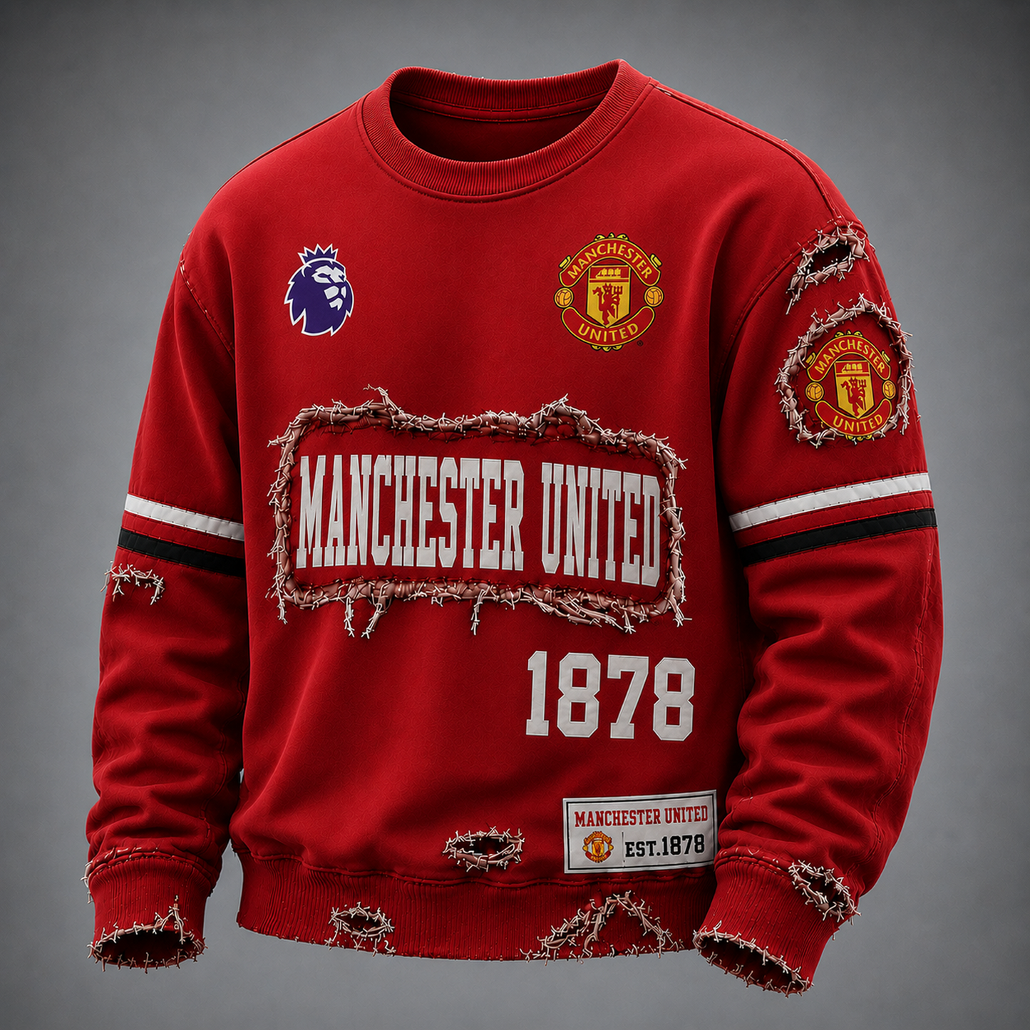 MUN x EPL Distressed Premium Sweatshirt 0806 DatND DVT
