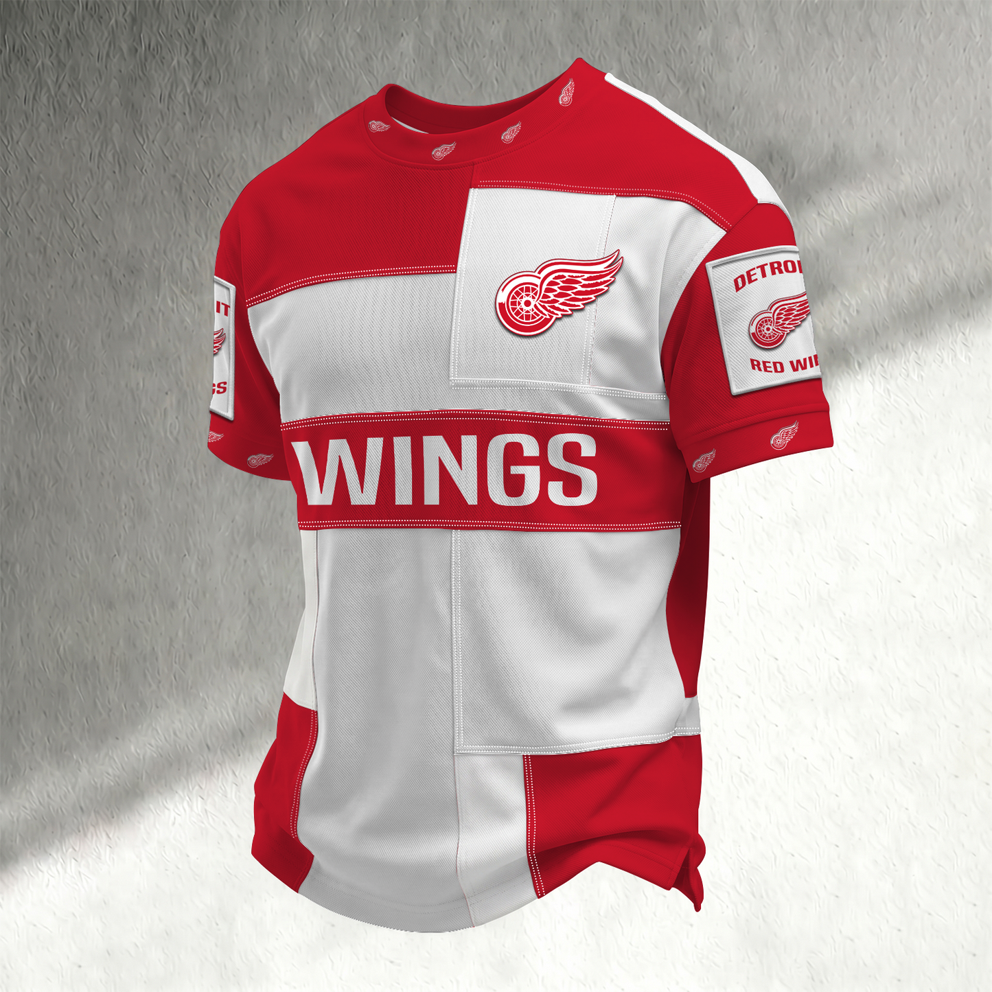 Men's DET x NHL Trendy T-shirt DATND TANTD 150526