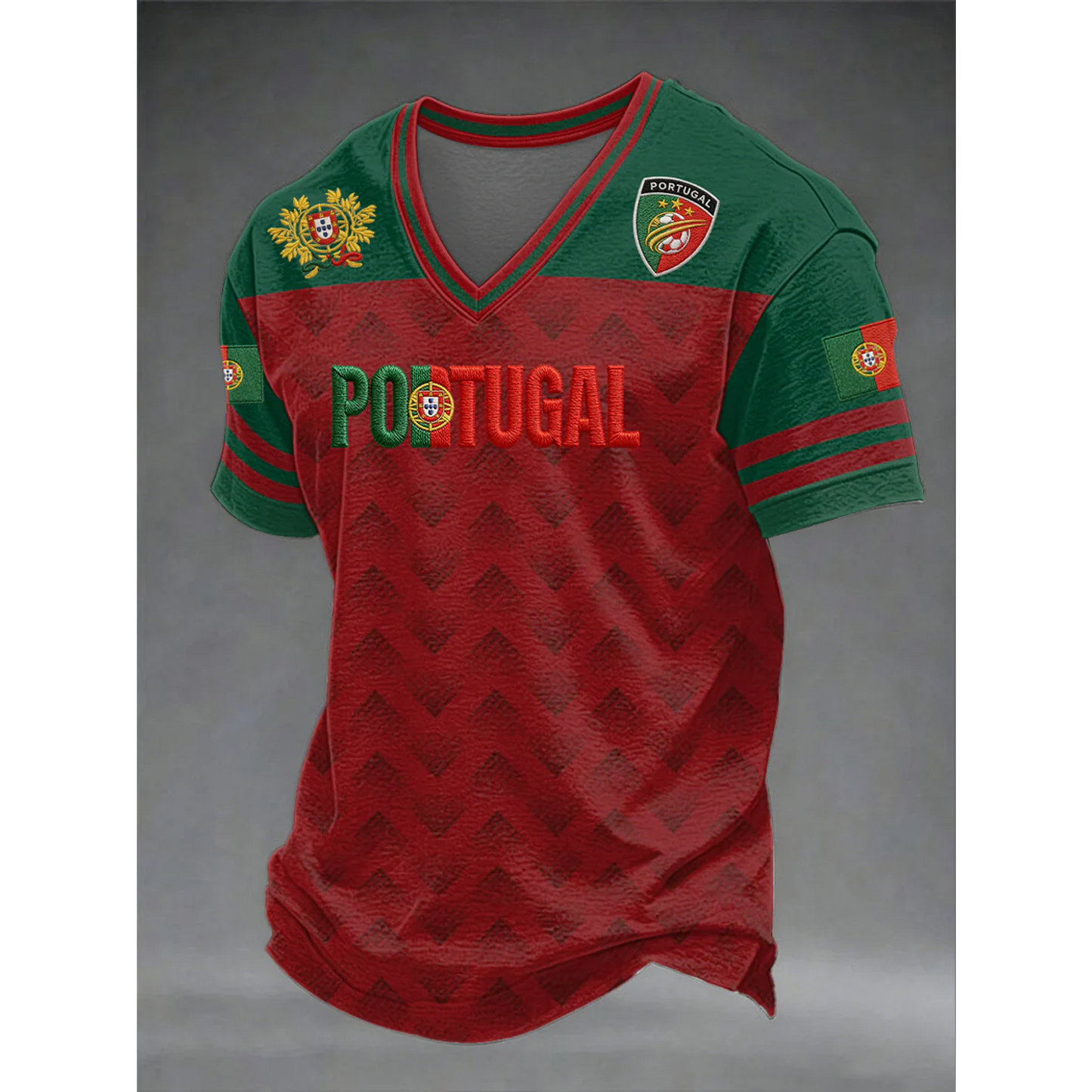Men's Portugal Football 3D Shirt V27 DATND TANTD 050626