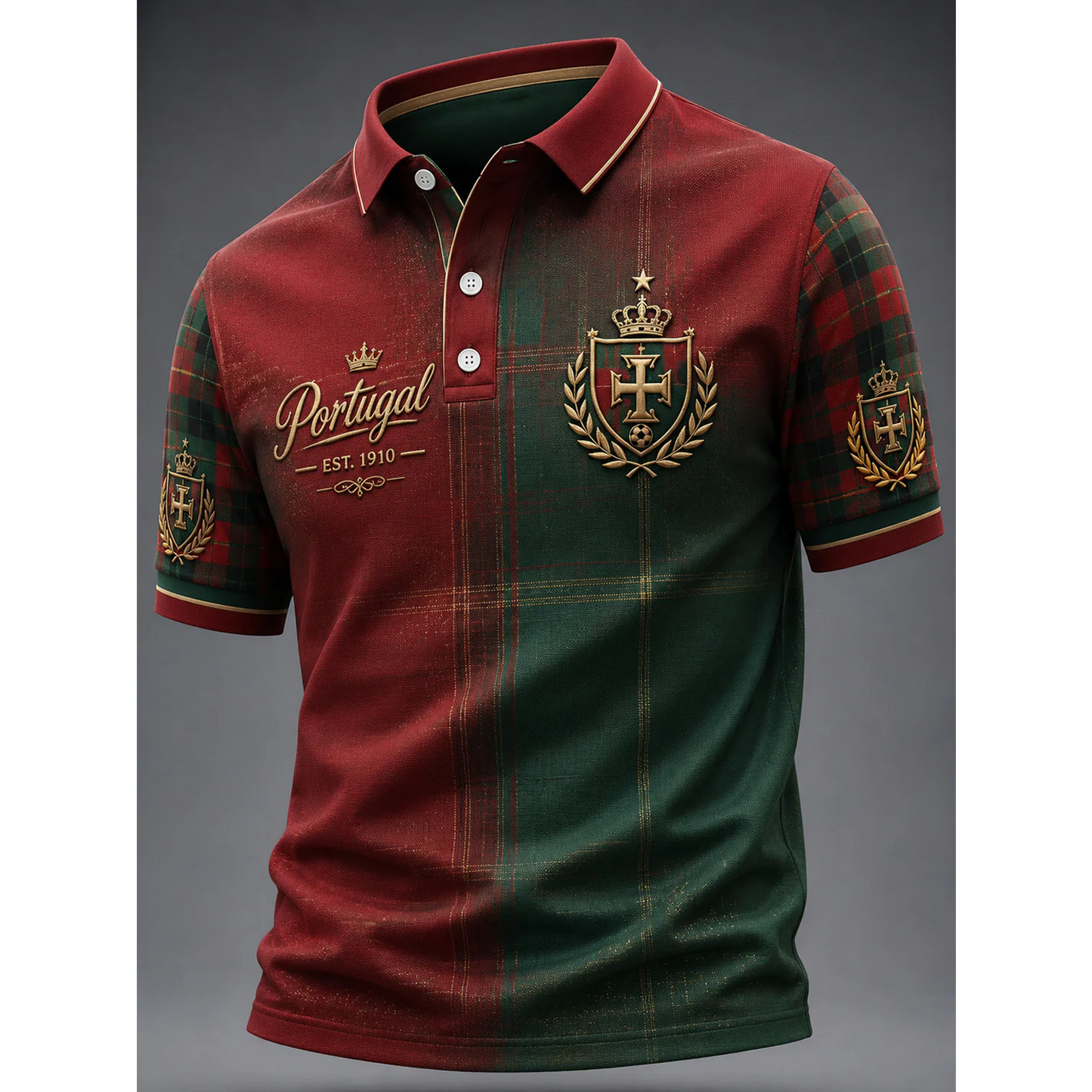 Men's Portugal Football 3D Shirt V4 DATND TANTD 050626