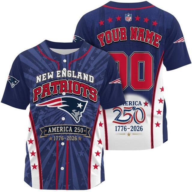 NEP x NFL 250 Years of Freedom 1776-2026 Baseball Jersey 170626