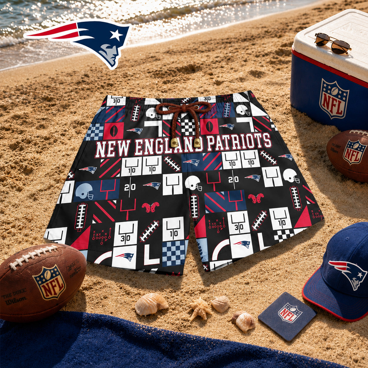 NEP x NFL Luxury Beach Shorts 180626