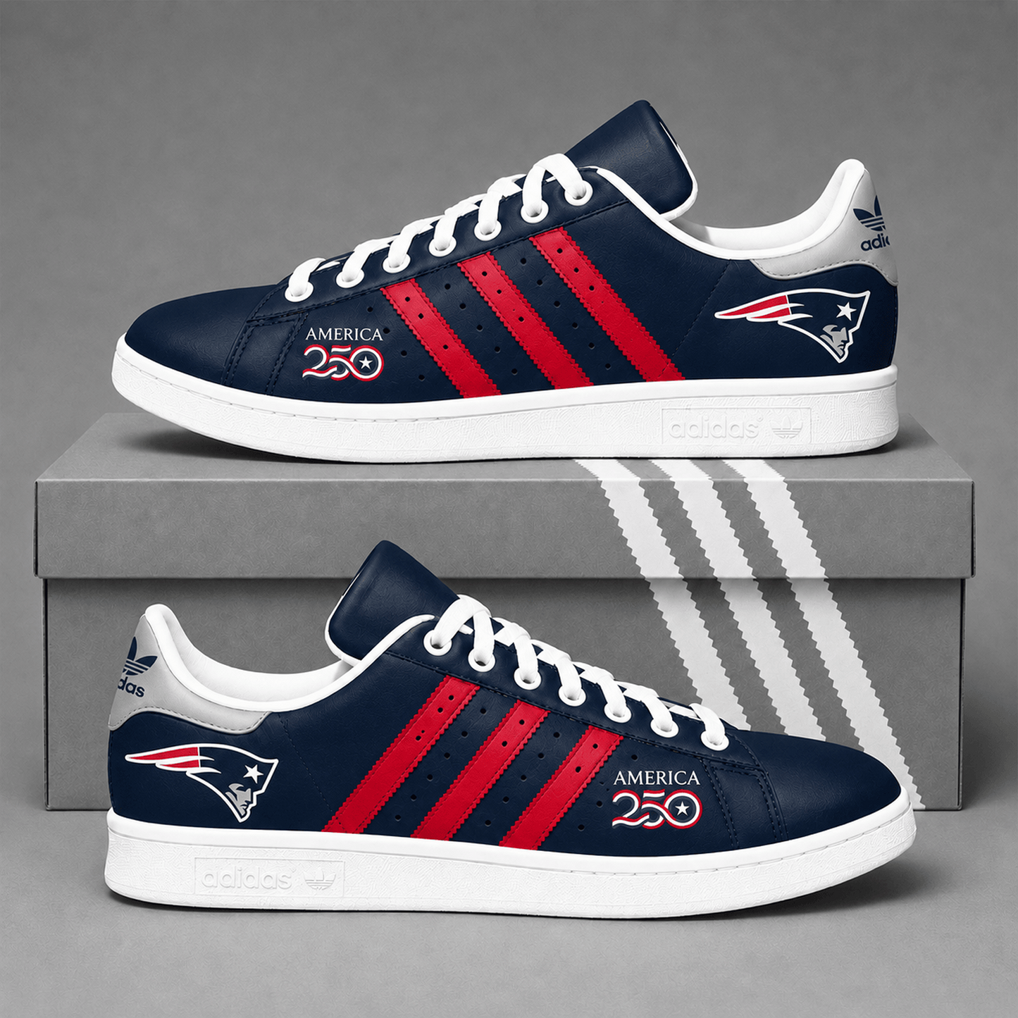 NEP x NFL Premium America 250 Team Pride Superstar Sneakers 150626