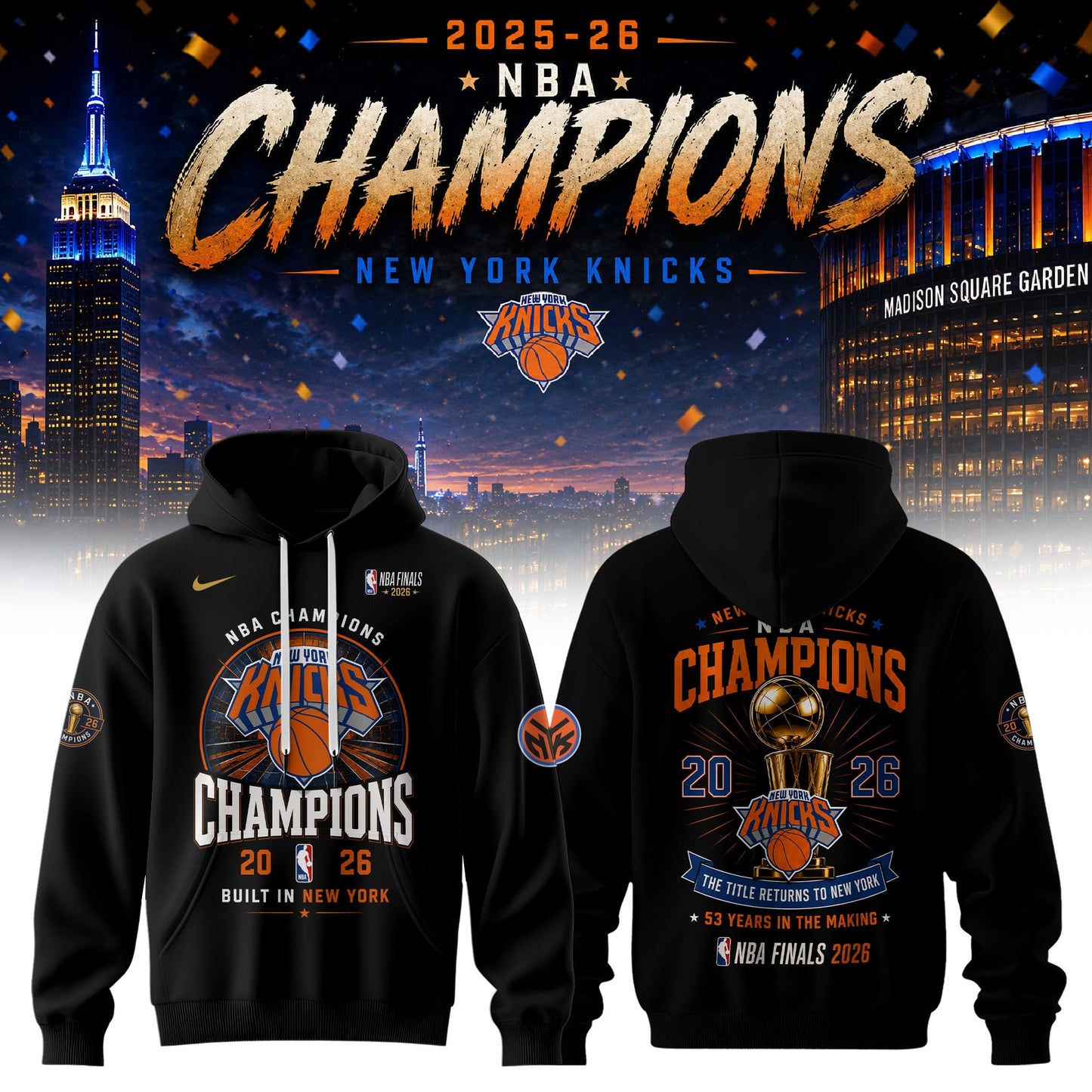 NYK x NBA Finals Champions Luxury V4 Shirt 150626
