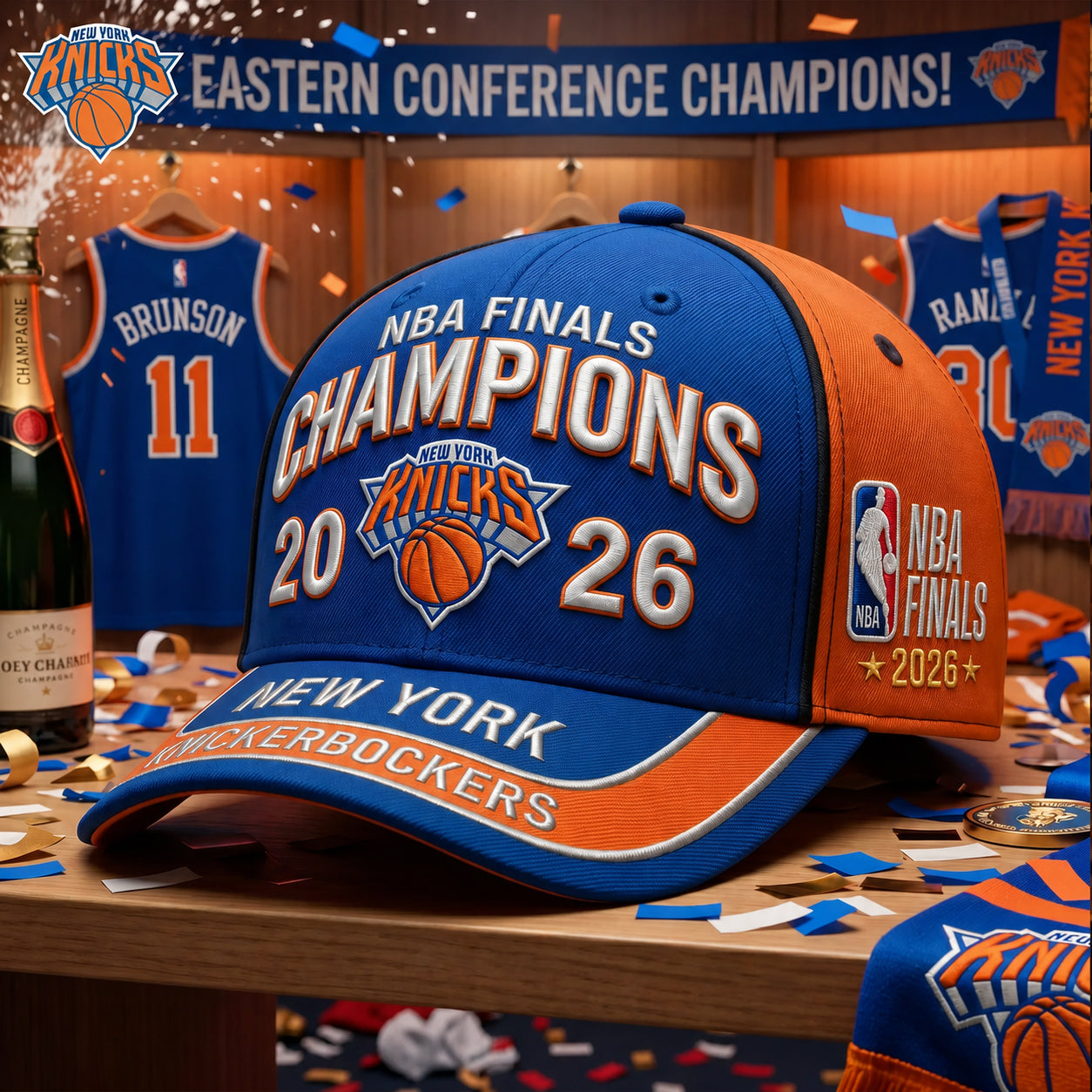 NYK x NBA Finals Champions V2 Luxury Cap 150626