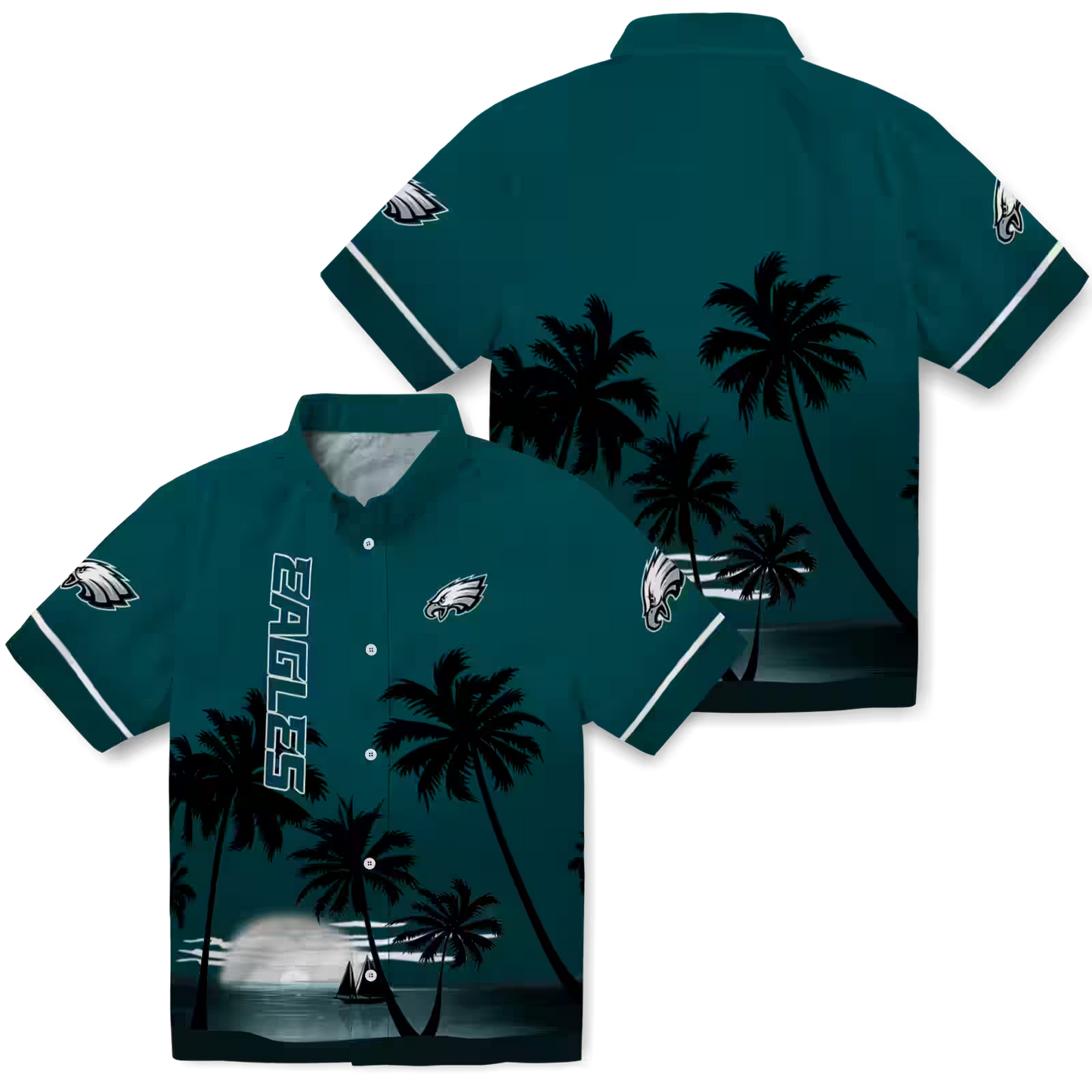 PHI x NFL Hawaiian Shirt ƒ?? Beach Sunset DATND TANTD 270526