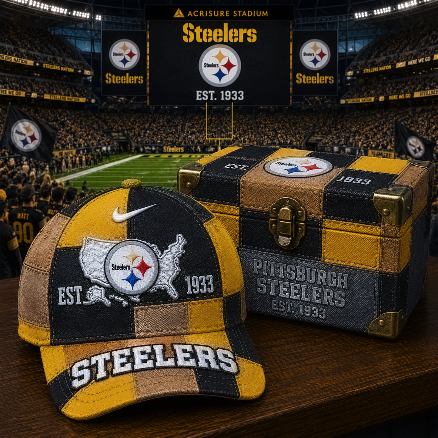PIT x NFL Premium Heritage Game Day Classic Cap 1505 DatND DVT