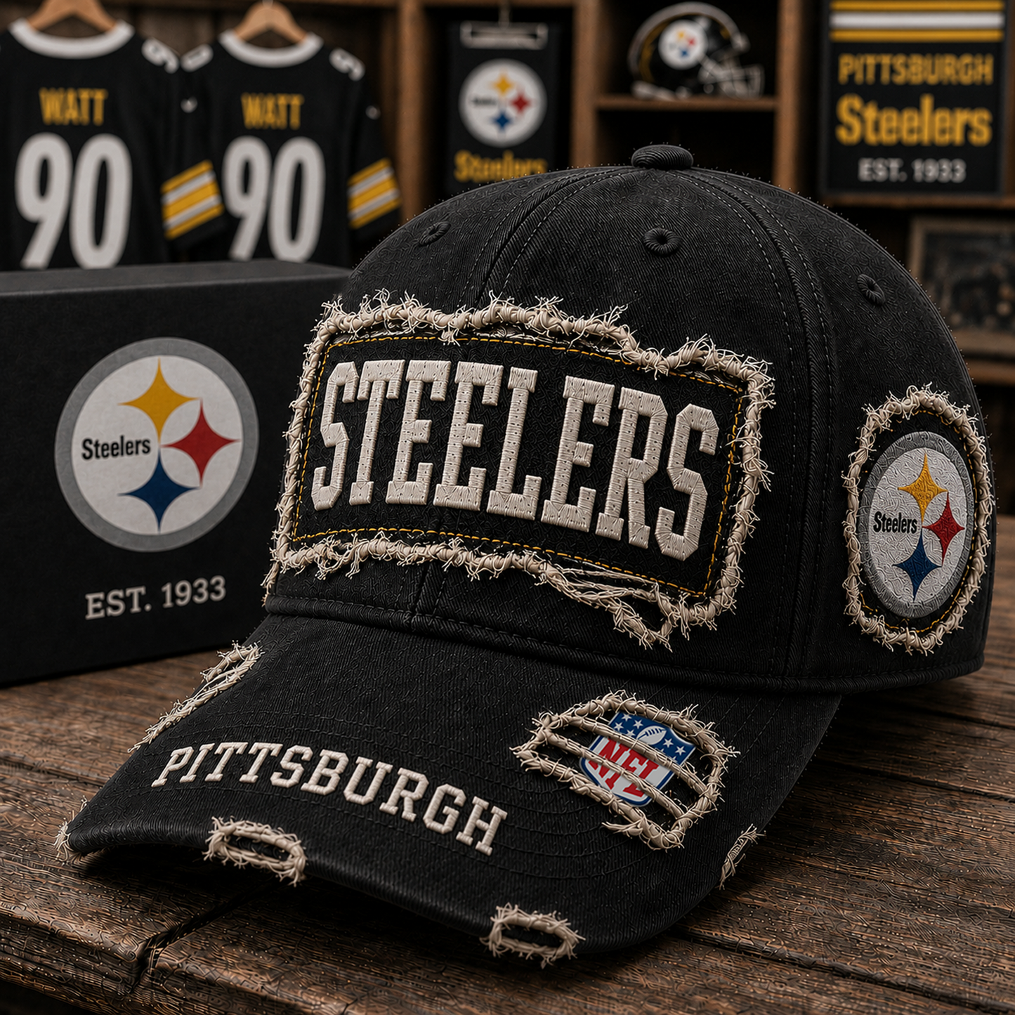 PIT x NFL Premium Patch Cap 1806