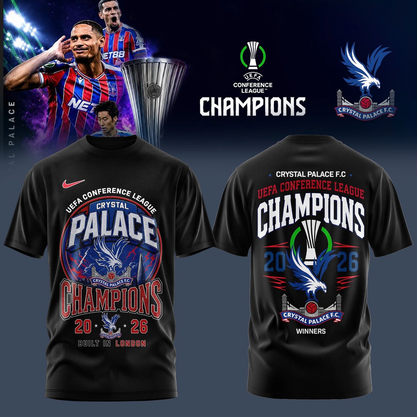 PREMIUM CRY X THANK FOR MEMORIES UEFA Conference League Winners Shirt V21 NDT LVH 280526
