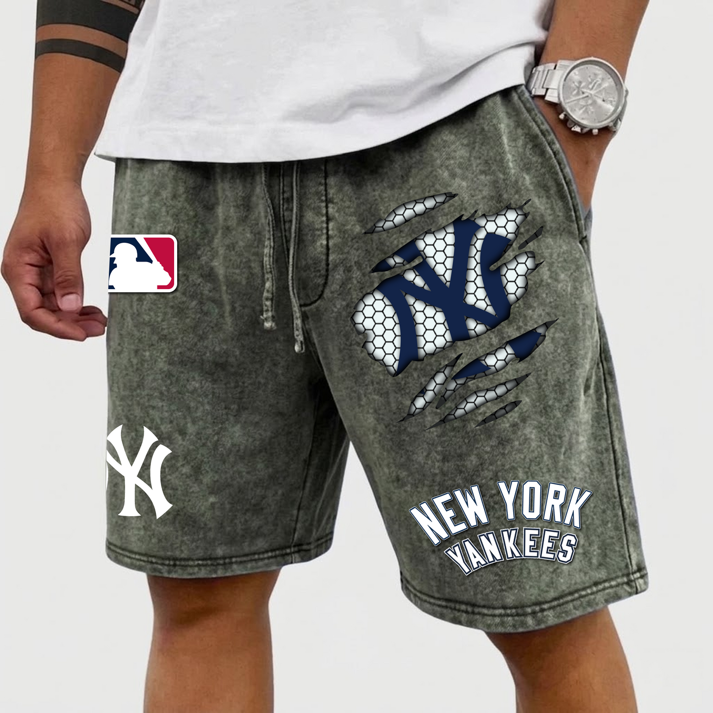 PREMIUM MLB X NYY WASH SHORT FOR SUMMERS HOLIDAY NDT VHM 080426