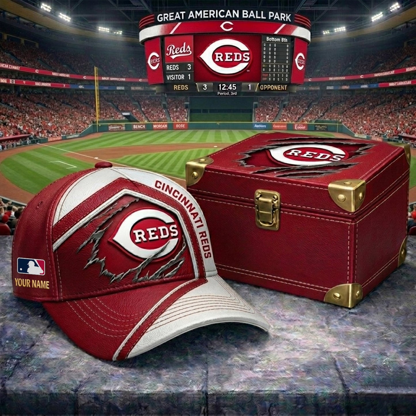 PREMIUM MLB X RED CRACK CUSTOM NAME HAT NDT NHM 260526