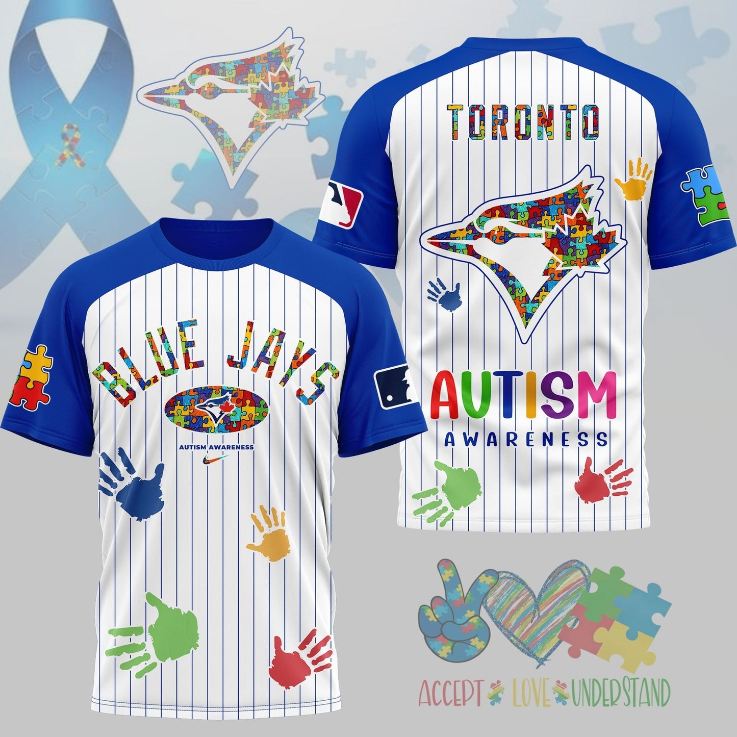 PREMIUM MLB X TBJ Autism Support 3D Shirt Limited Editions NDT NHM 080426